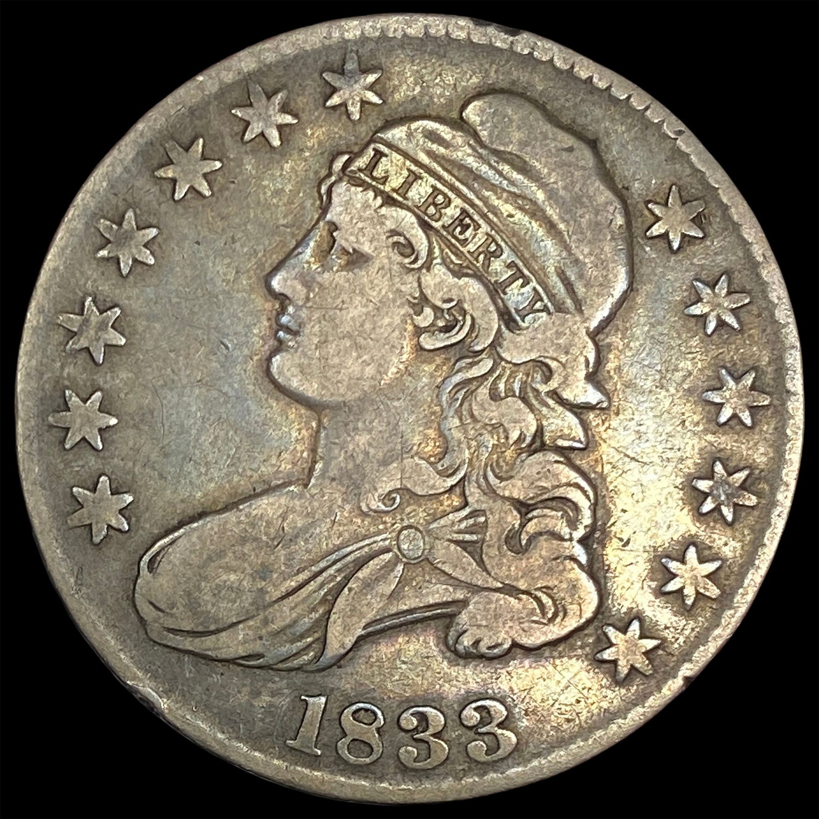 1833 Capped Bust Half Dollar NICELY CIRCULATED (1 of 2)