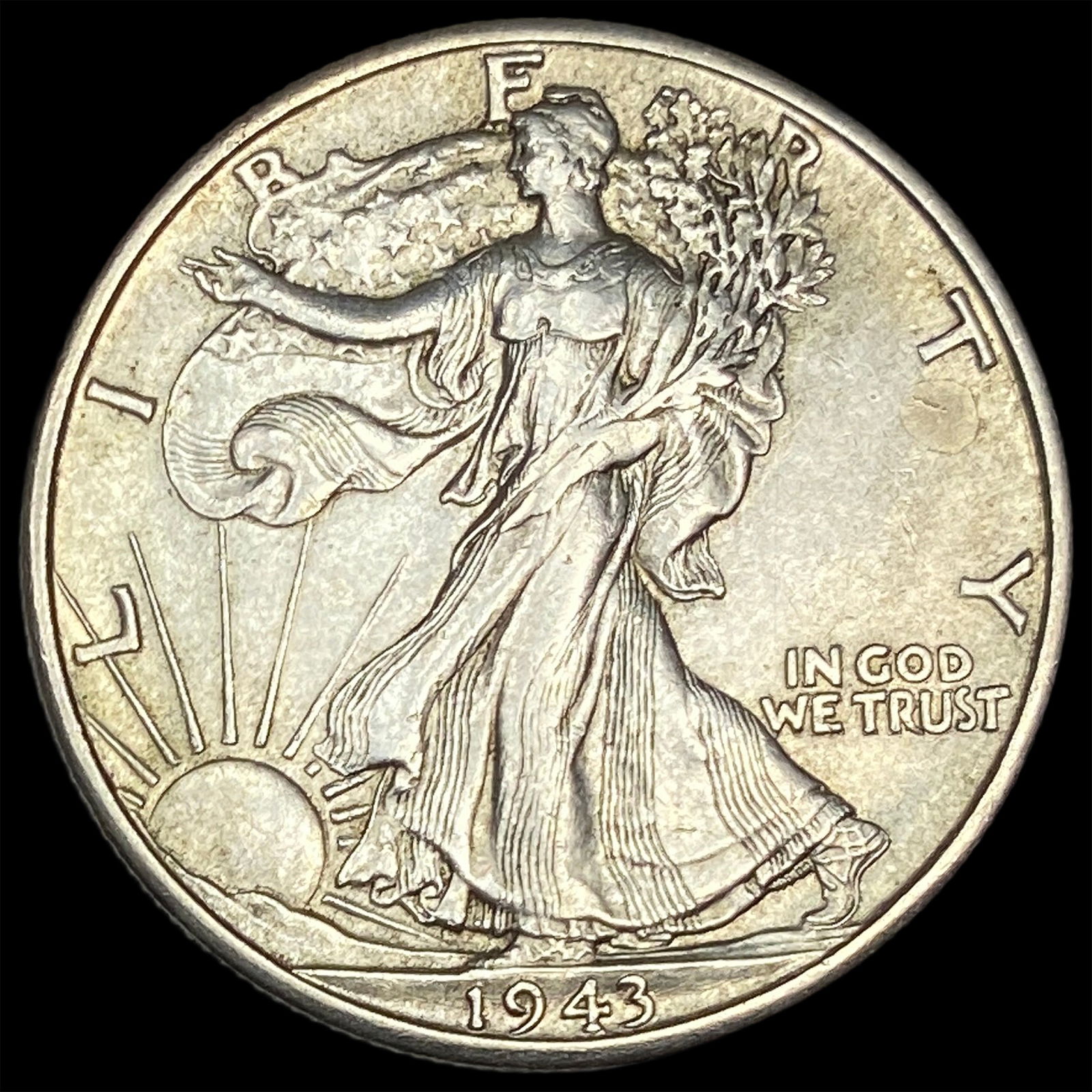 1943-D Silver Half Dollar CLOSELY UNCIRCULATED (1 of 2)