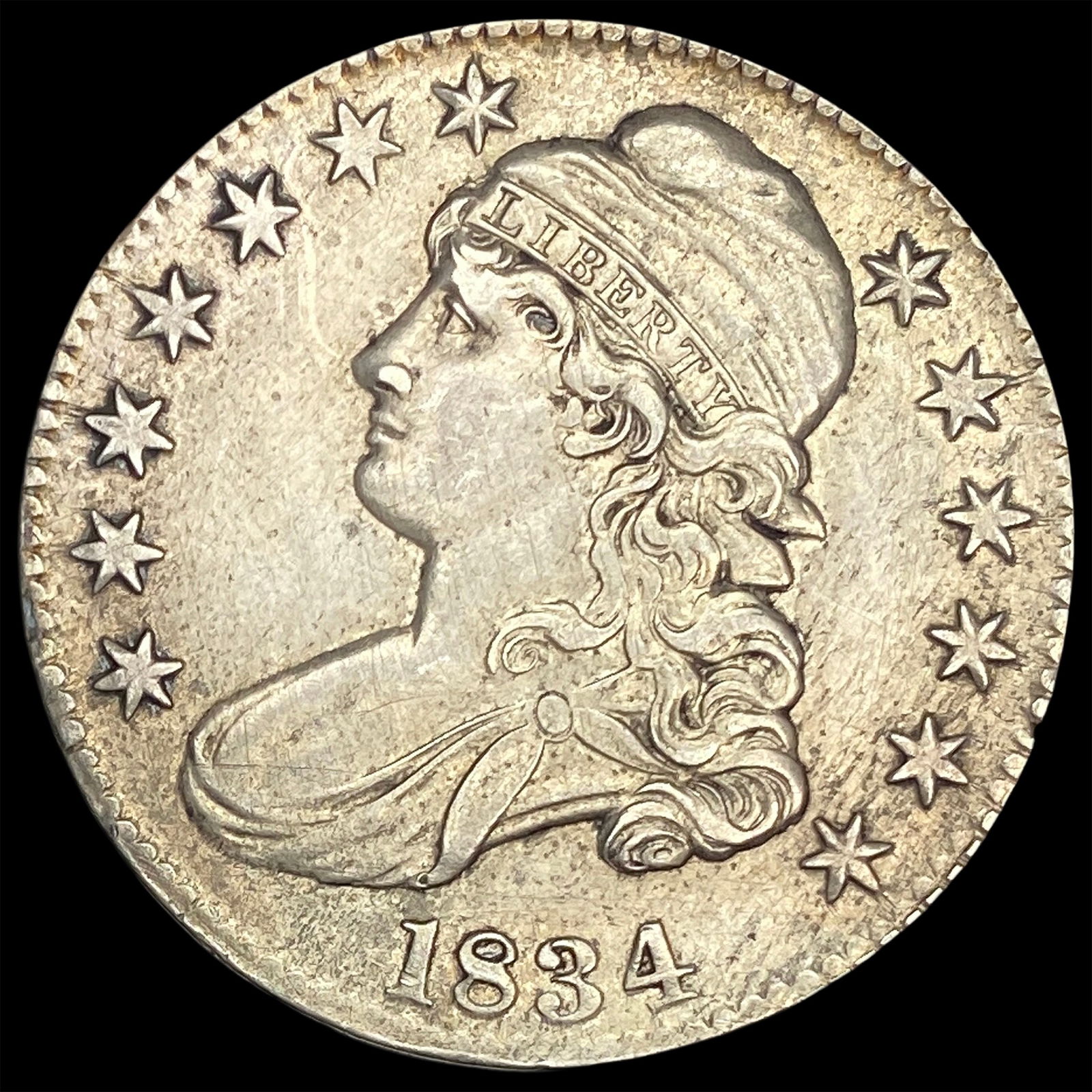 1834 Capped Bust Half Dollar CLOSELY UNCIRCULATED (1 of 2)