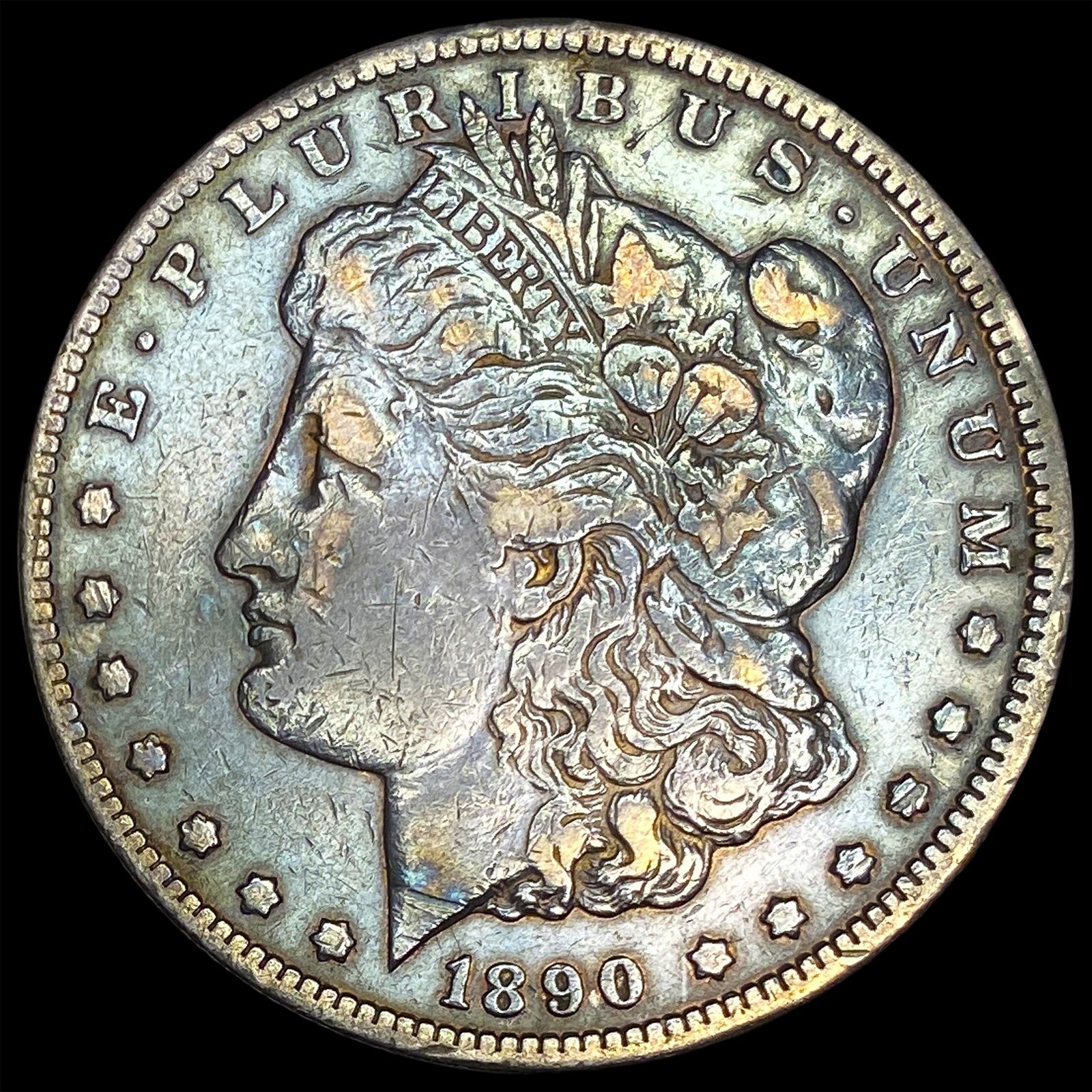 1890-CC Silver Morgan Dollar NEARLY UNCIRCULATED (1 of 2)