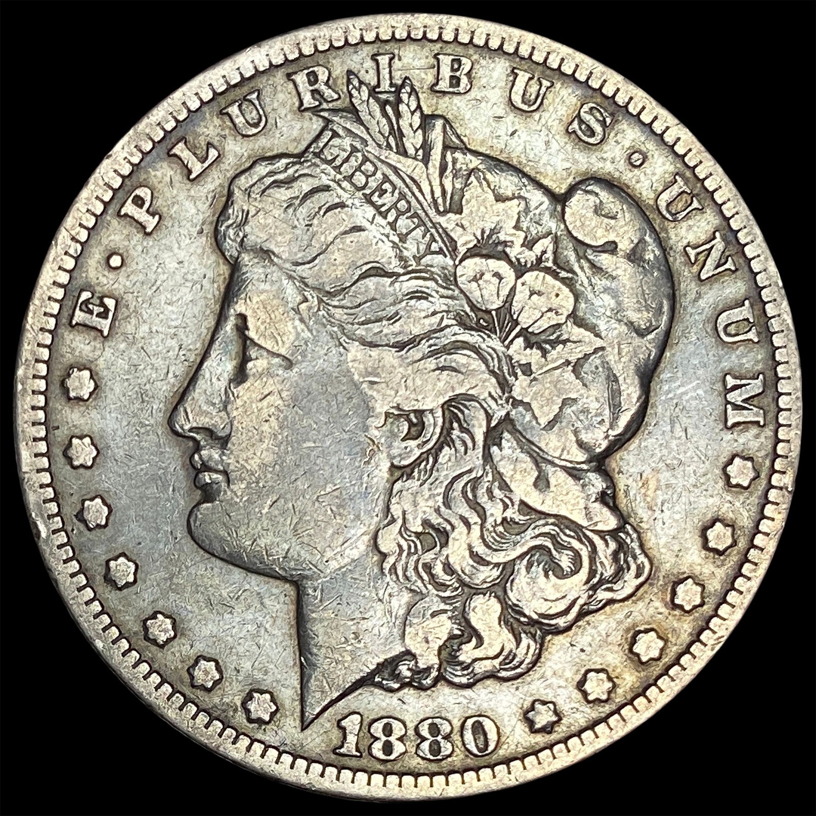 1880-CC Silver Morgan Dollar ABOUT UNCIRCULATED (1 of 2)