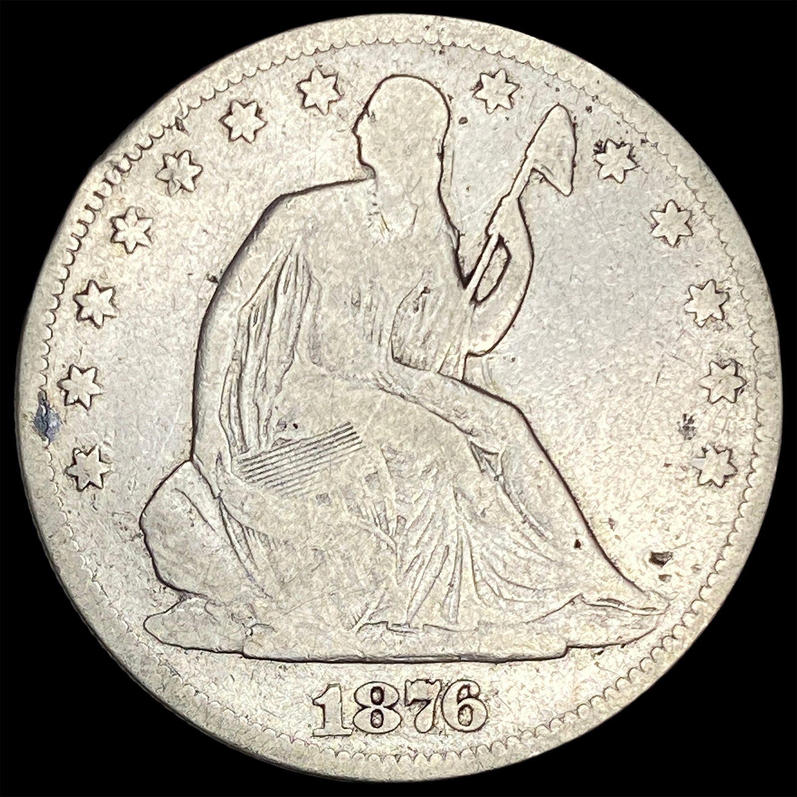 1876 Seated Liberty Half Dollar NICELY CIRCULATED (1 of 2)