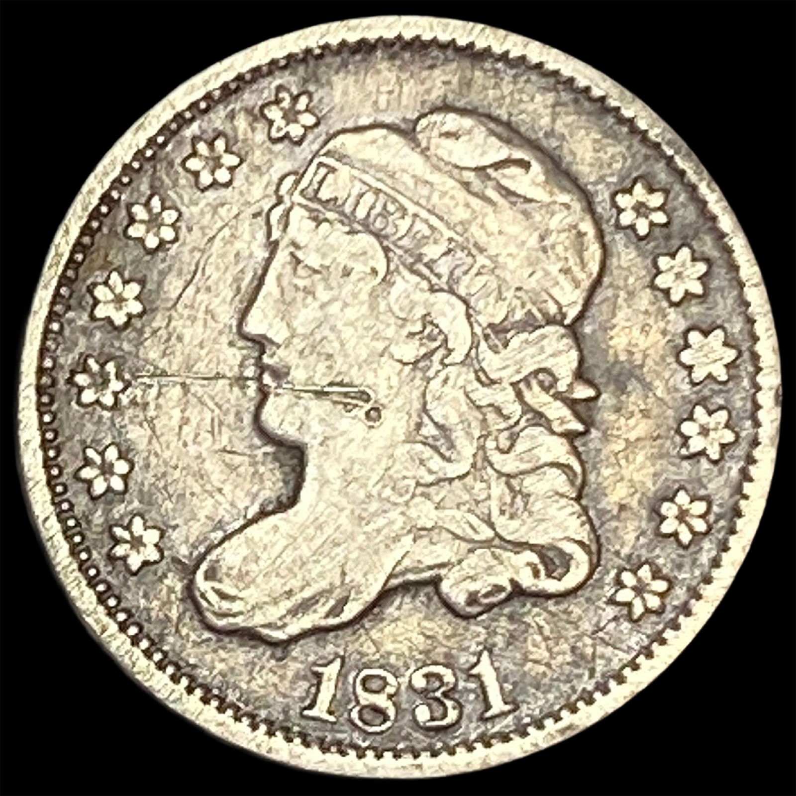 1831 Capped Bust Half Dime ABOUT UNCIRCULATED (1 of 2)