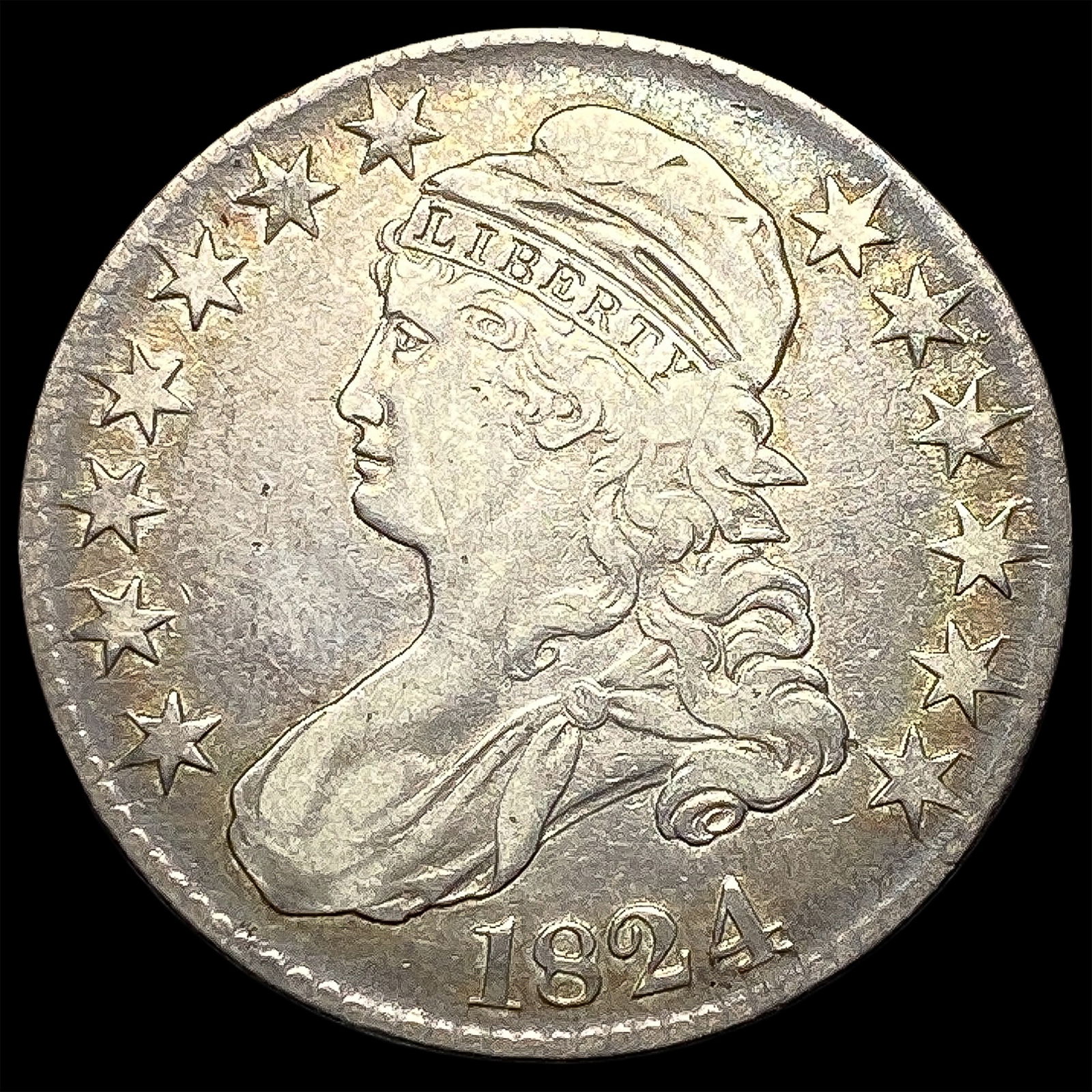 1824 Capped Bust Half Dollar NEARLY UNCIRCULATED (1 of 2)