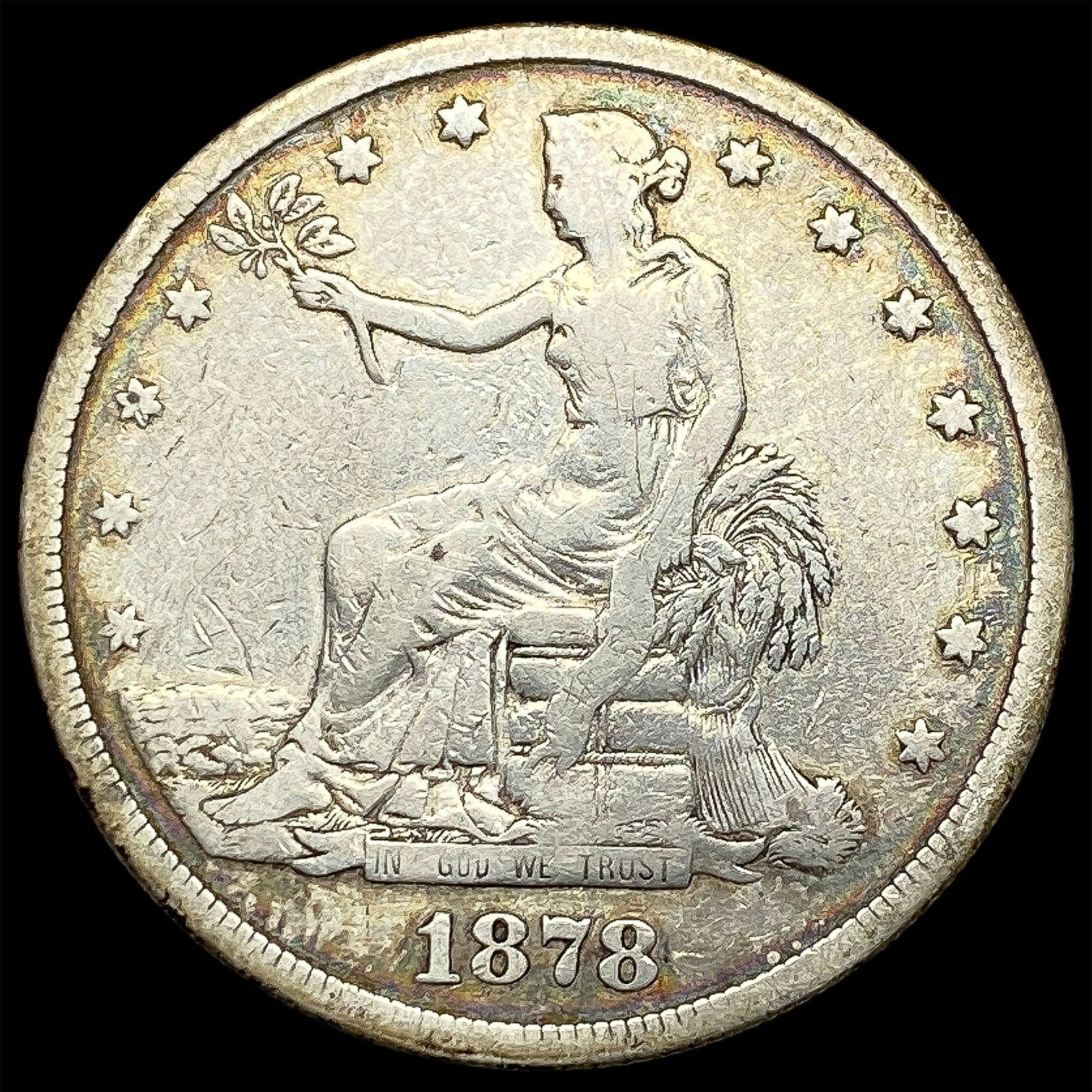 1878-S Silver Trade Dollar NICELY CIRCULATED (1 of 2)
