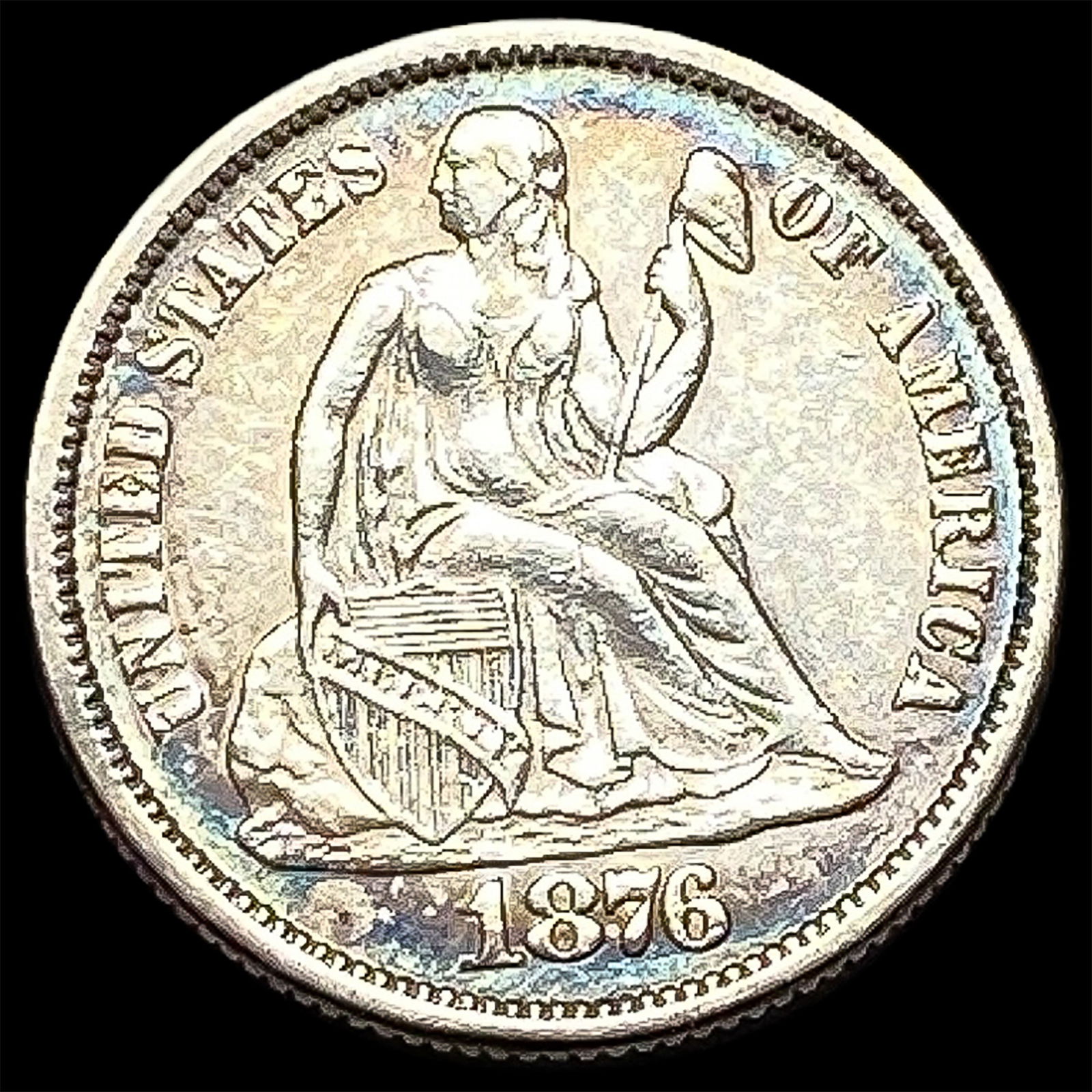 1876 Seated Liberty Dime CLOSELY UNCIRCULATED (1 of 2)