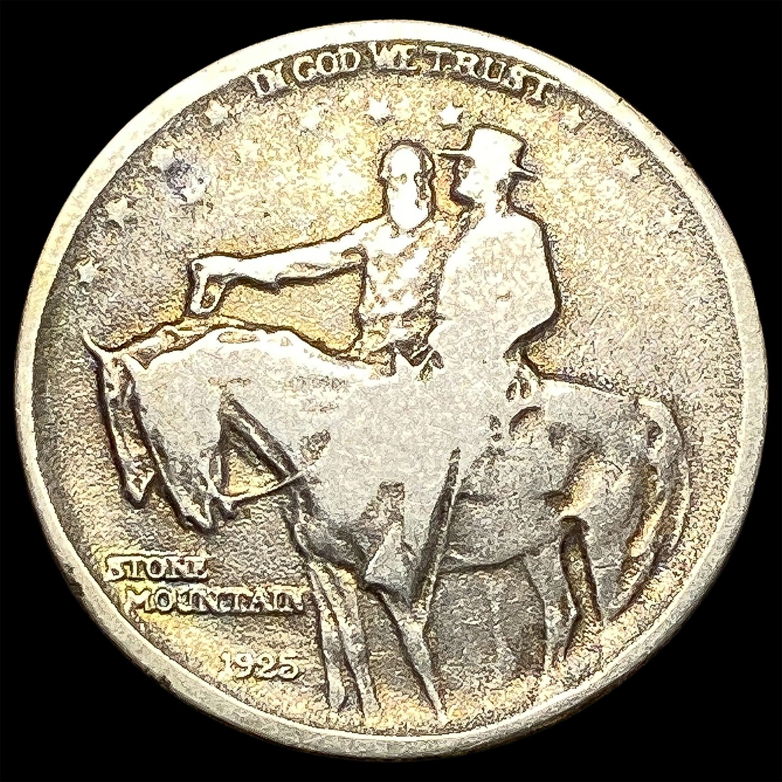 1925 Silver Stone Mountain Half Dollar NICELY CIRCULATED (1 of 2)