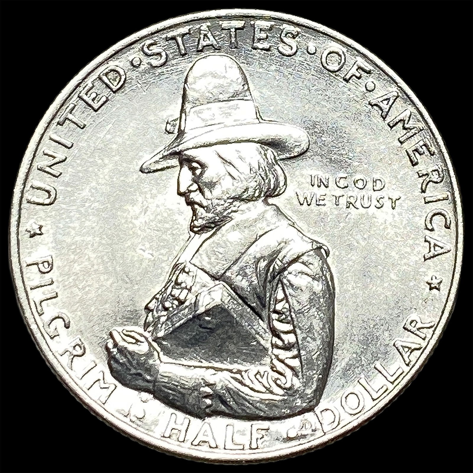 1920-D Silver Pilgrim Half Dollar UNCIRCULATED (1 of 2)