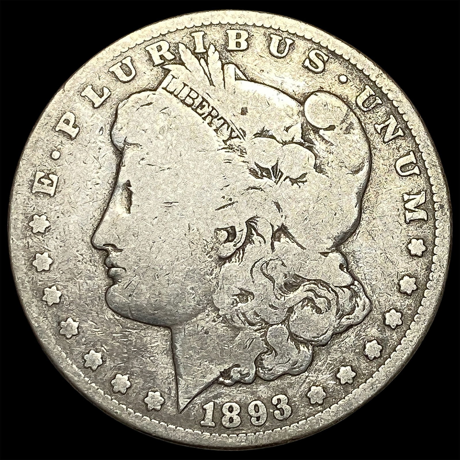 1893-CC Silver Morgan Dollar NICELY CIRCULATED (1 of 2)