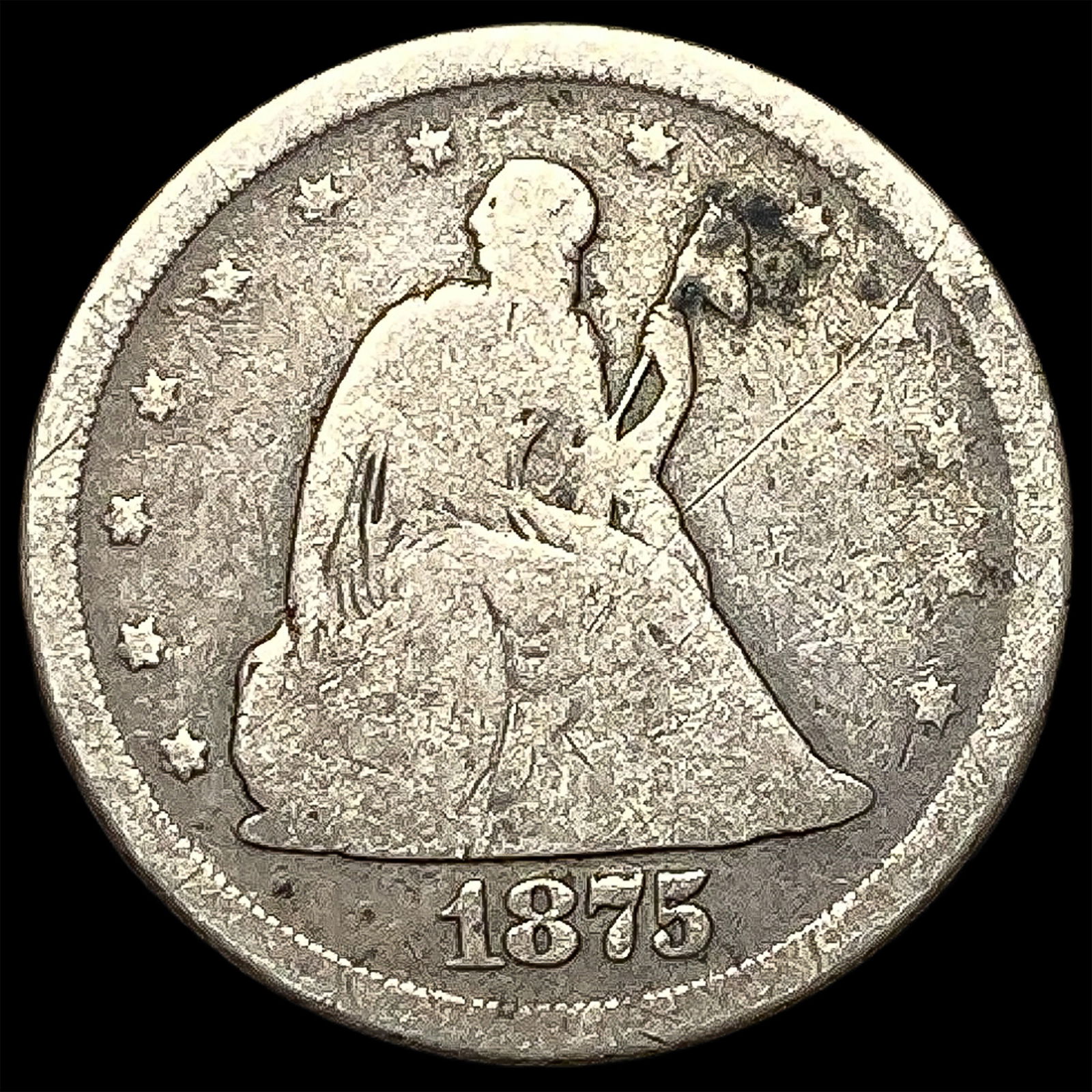1875-S Silver Twenty Cent Piece NICELY CIRCULATED (1 of 2)