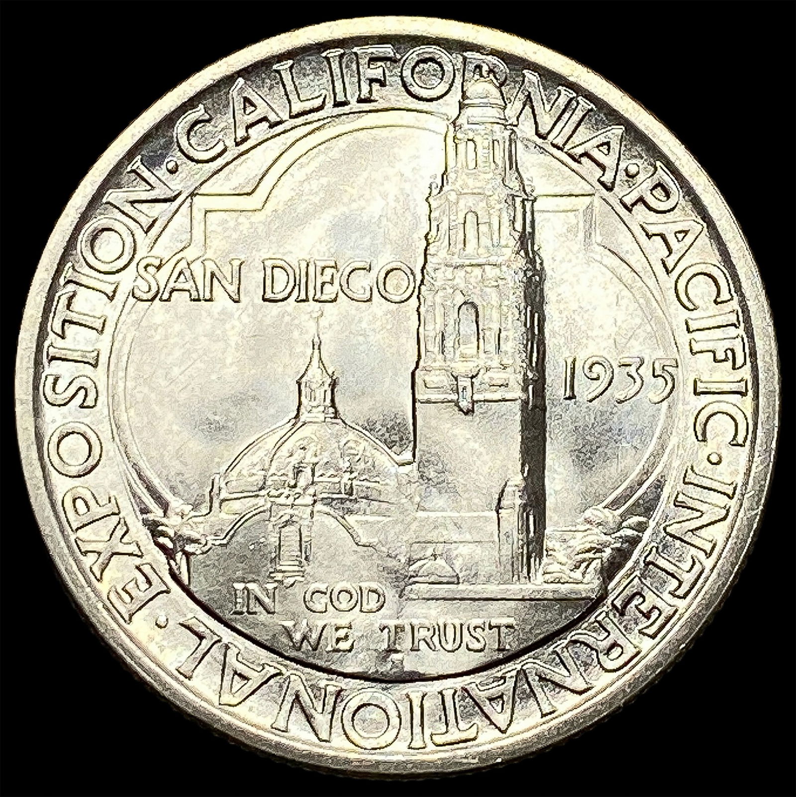 1935 Silver San Diego Half Dollar GEM BU: 1935 Silver San Diego Half Dollar GEM BU