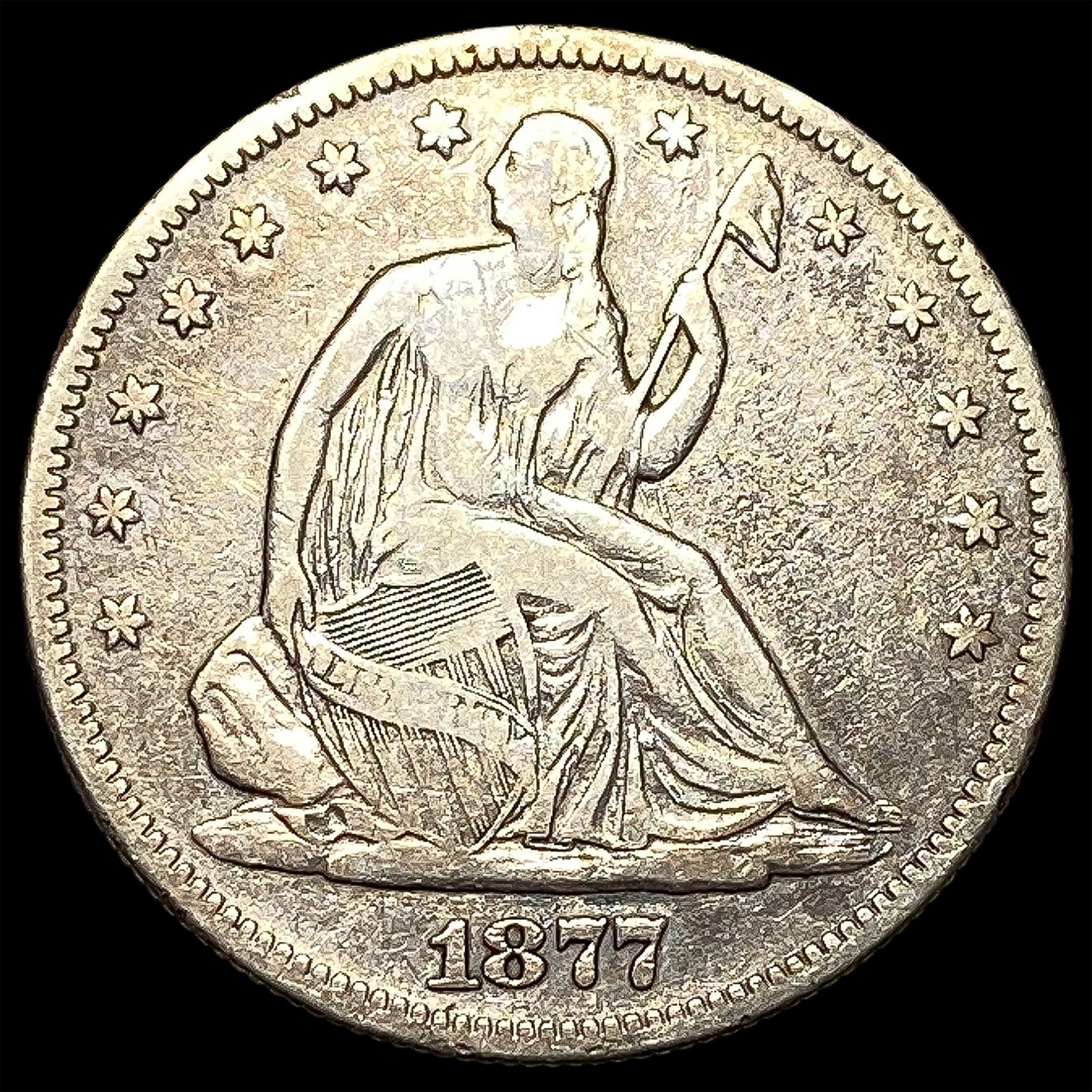 1877-S Silver Half Dollar LIGHTLY CIRCULATED (1 of 2)