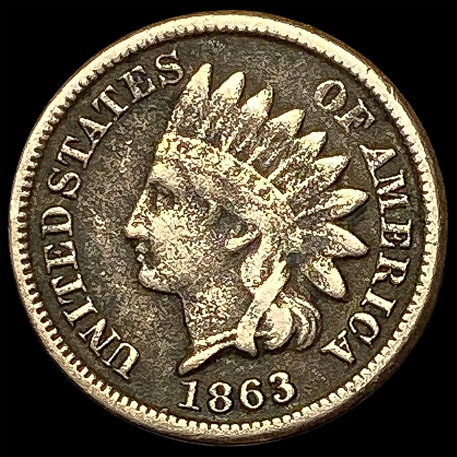1863 Indian Head Cent HIGH GRADE: 1863 Indian Head Cent HIGH GRADE