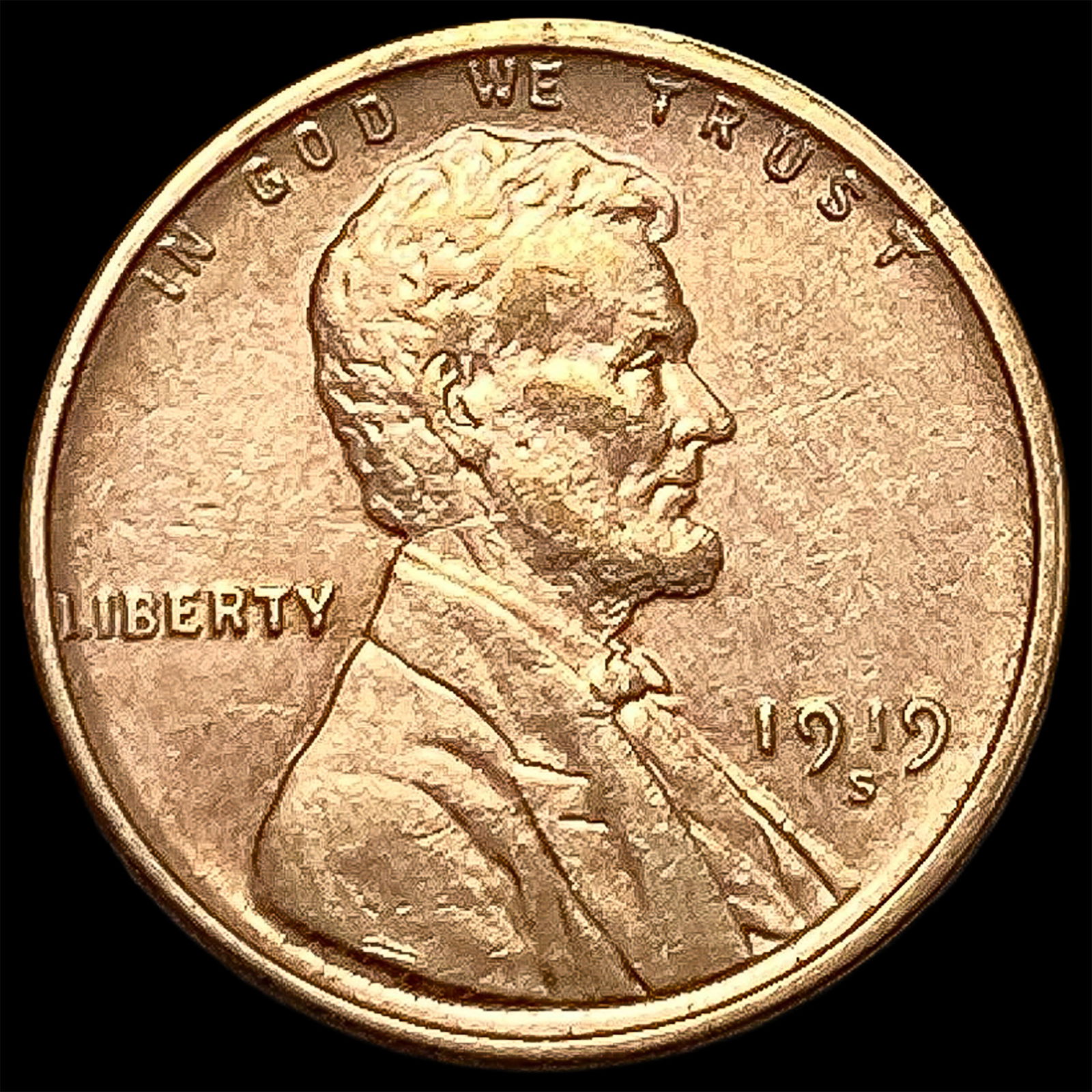 1919-S Lincoln Wheat Cent UNCIRCULATED: 1919-S Lincoln Wheat Cent UNCIRCULATED