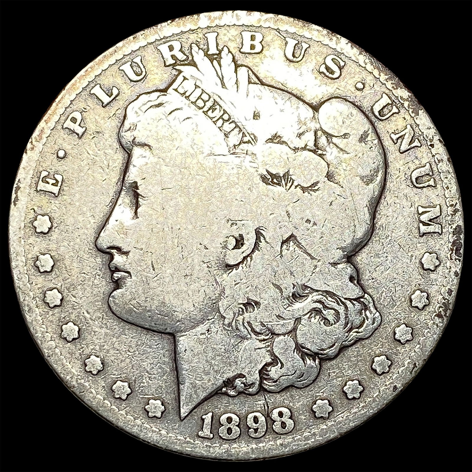 1898-S Morgan Silver Dollar NICELY CIRCULATED: 1898-S Morgan Silver Dollar NICELY CIRCULATED
