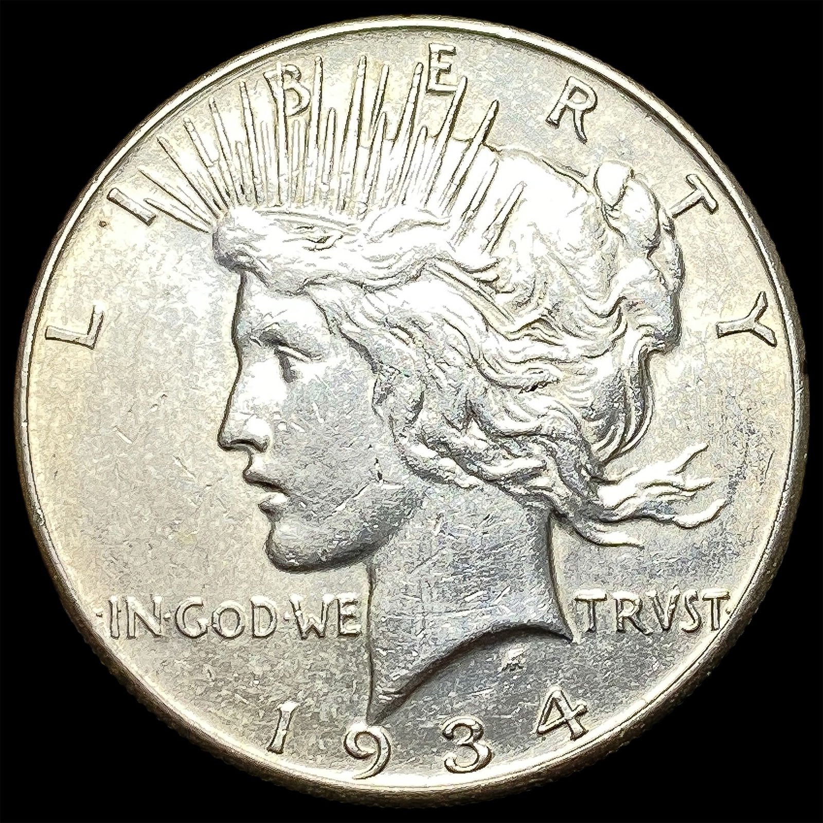 1934 Peace Silver Dollar CLOSELY UNCIRCULATED (1 of 2)
