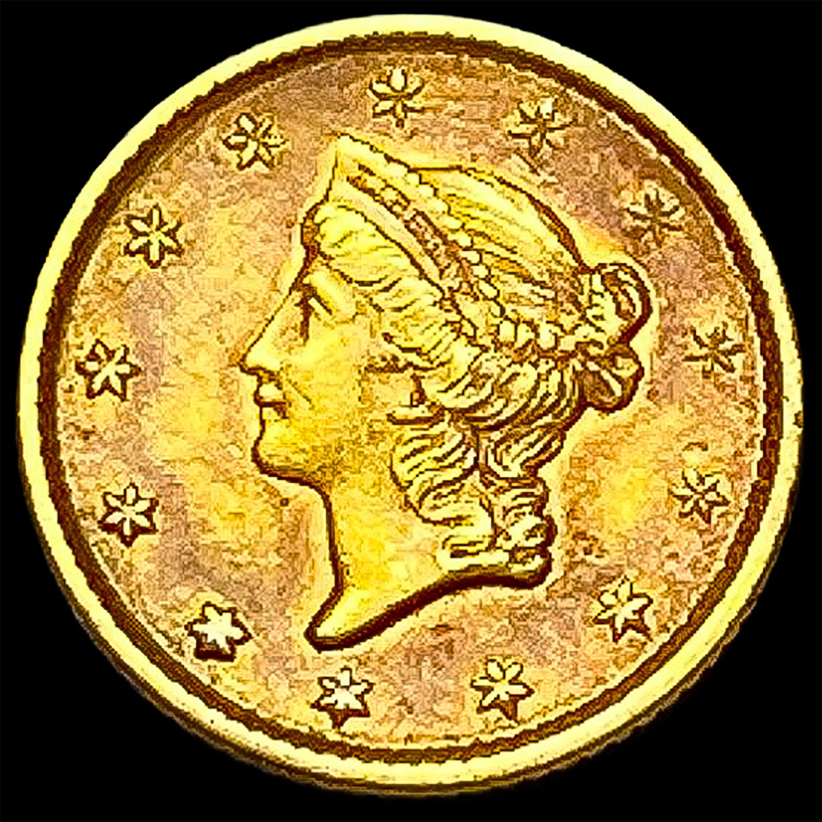 1851 Gold $1 Type 1 CLOSELY UNCIRCULATED (1 of 2)