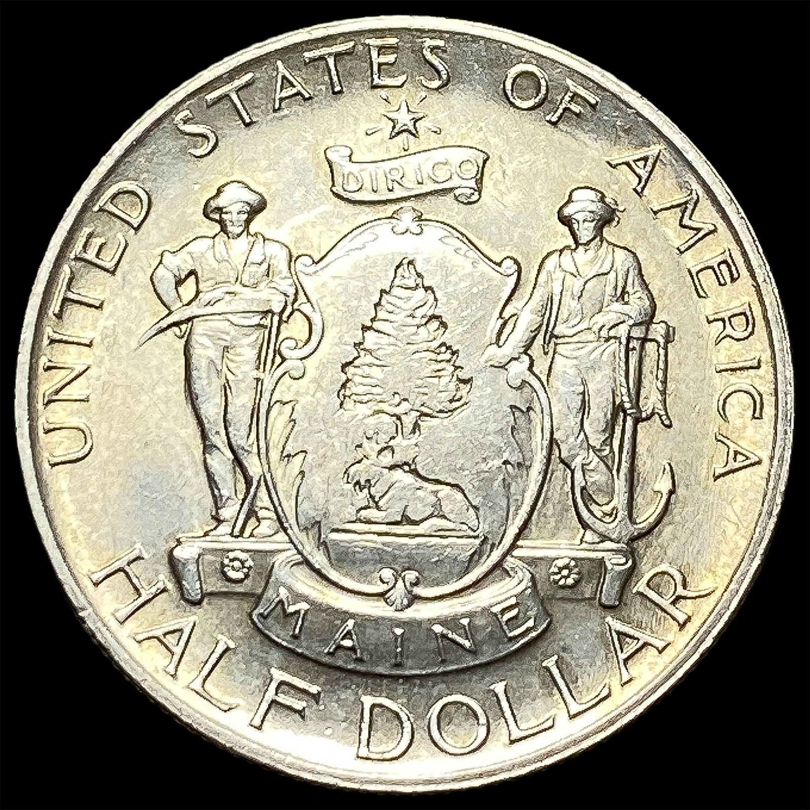 1920 Silver Maine Half Dollar UNCIRCULATED (1 of 2)