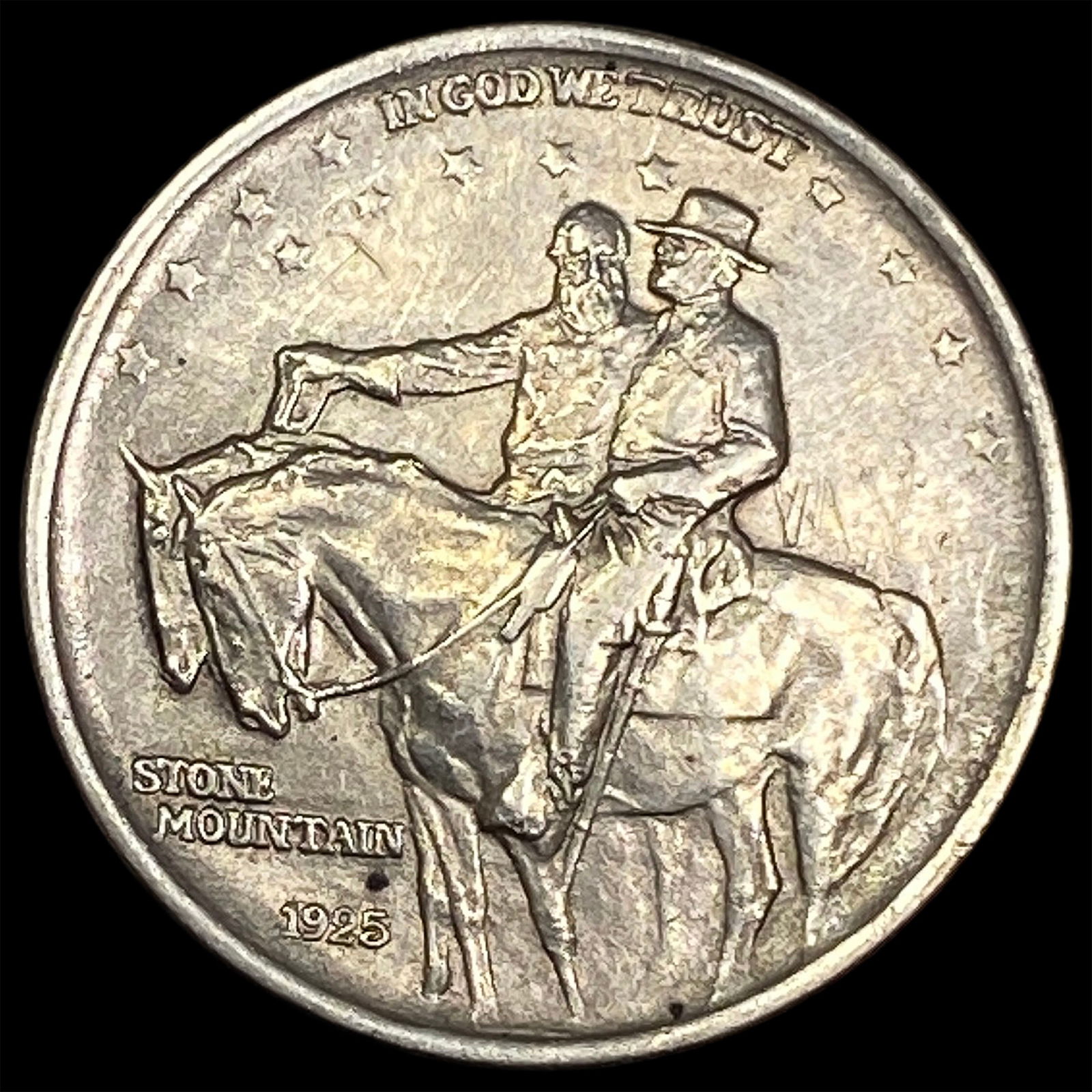 1925 Silver Stone Mountain Half Dollar CLOSELY UNCIRCULATED (1 of 2)