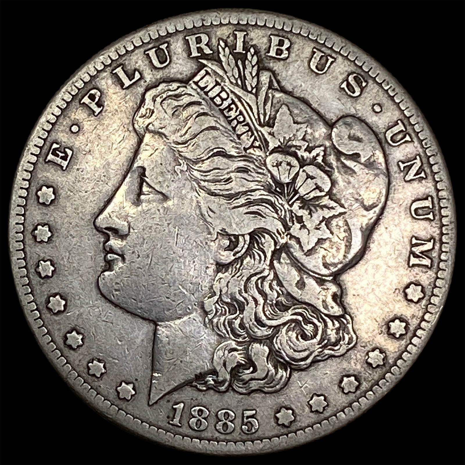 1885-S Silver Morgan Dollar NEARLY UNCIRCULATED: 1885-S Silver Morgan Dollar NEARLY UNCIRCULATED