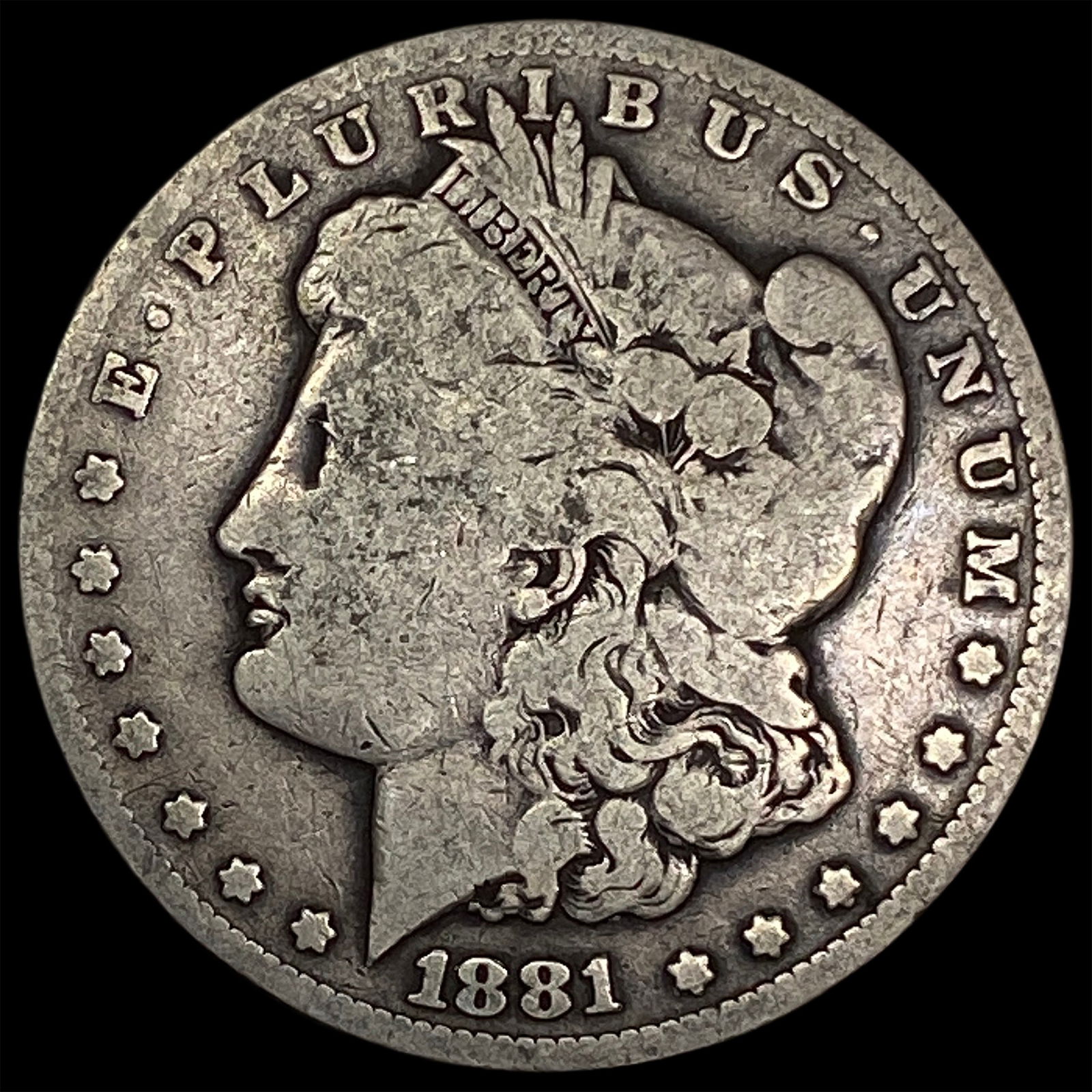 1881-CC Silver Morgan Dollar NICELY CIRCULATED (1 of 2)
