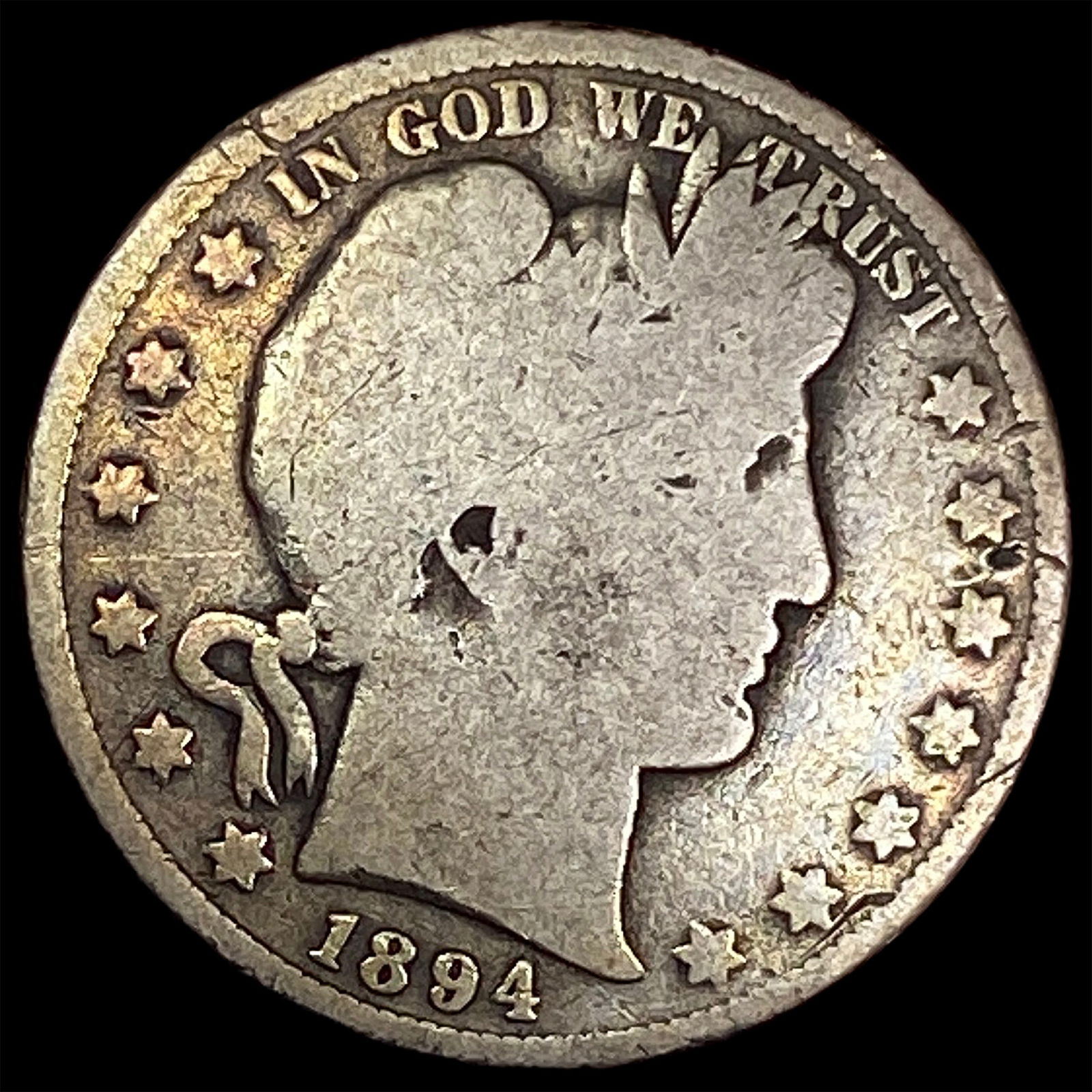 1894 Silver Barber Half Dollar NICELY CIRCULATED (1 of 2)