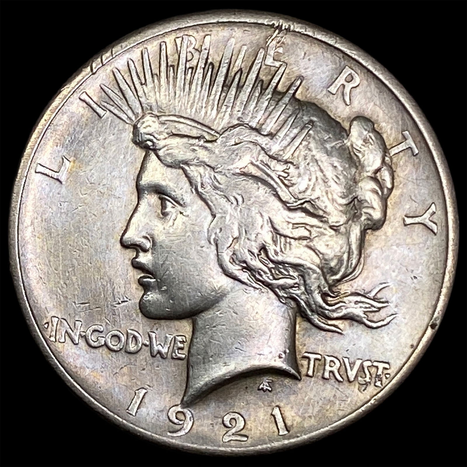 1921 Silver Peace Dollar CLOSELY UNCIRCULATED (1 of 2)
