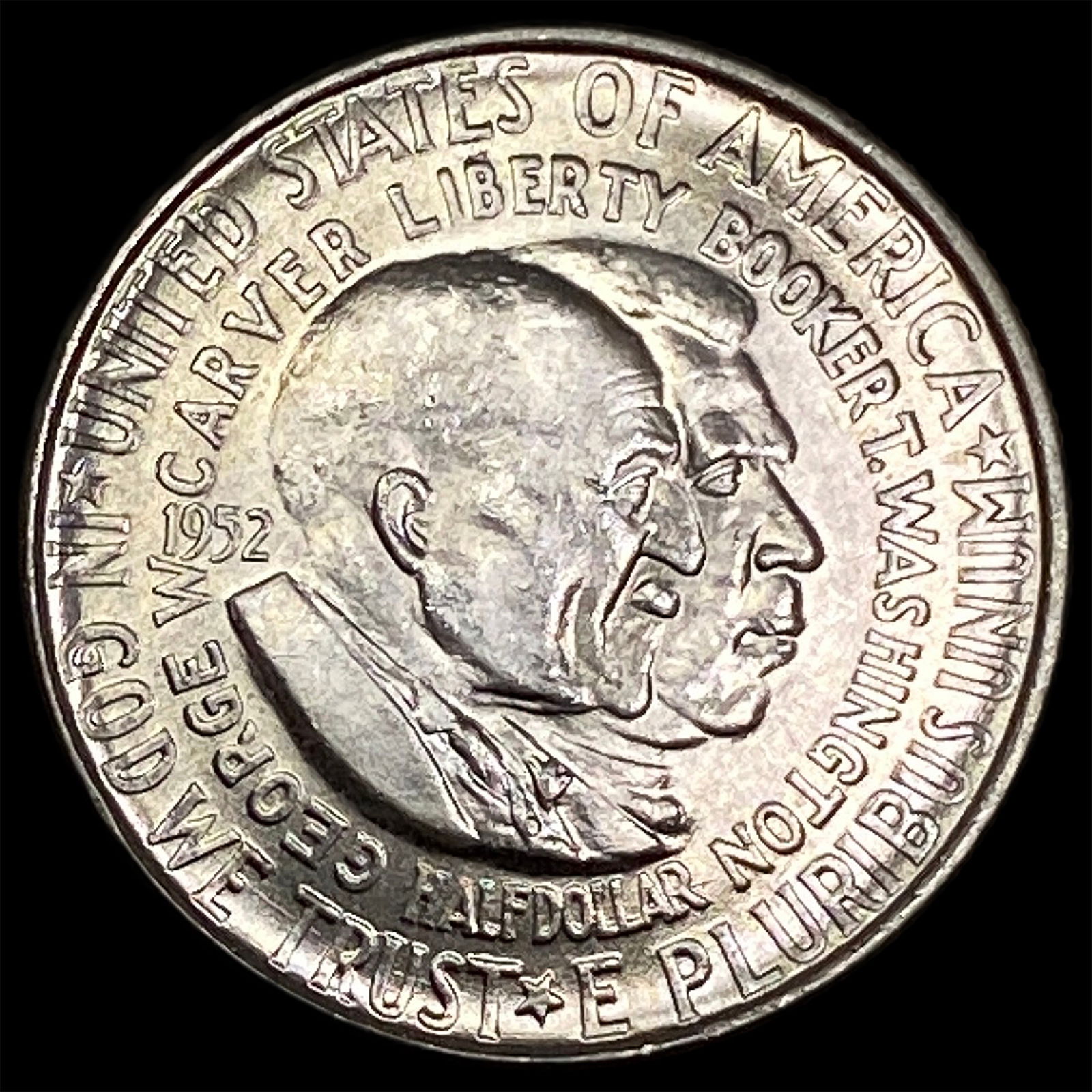 1952 Silver Booker T. Washington Half Dollar UNCIRCULATED (1 of 2)