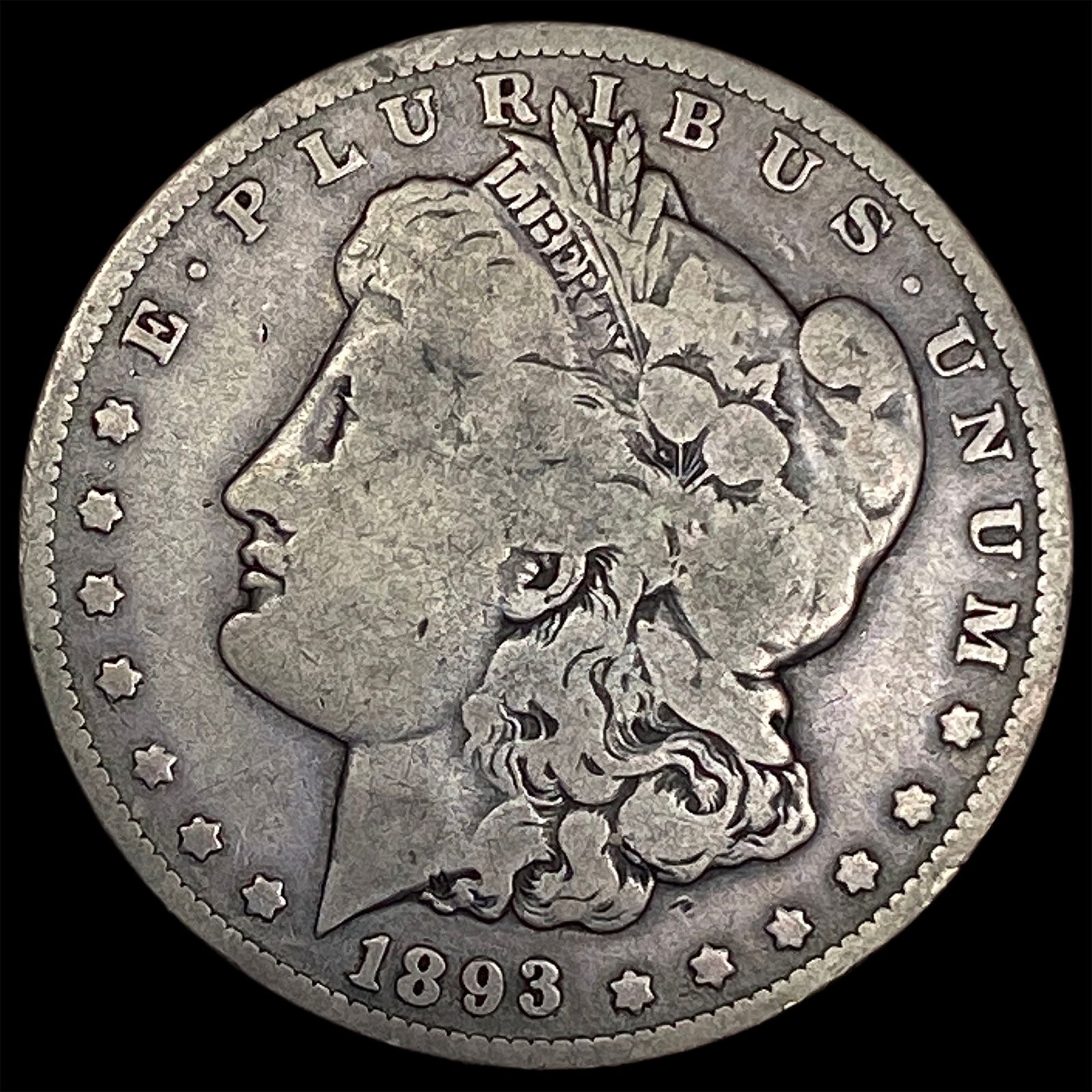 1893-O Silver Morgan Dollar NICELY CIRCULATED (1 of 2)