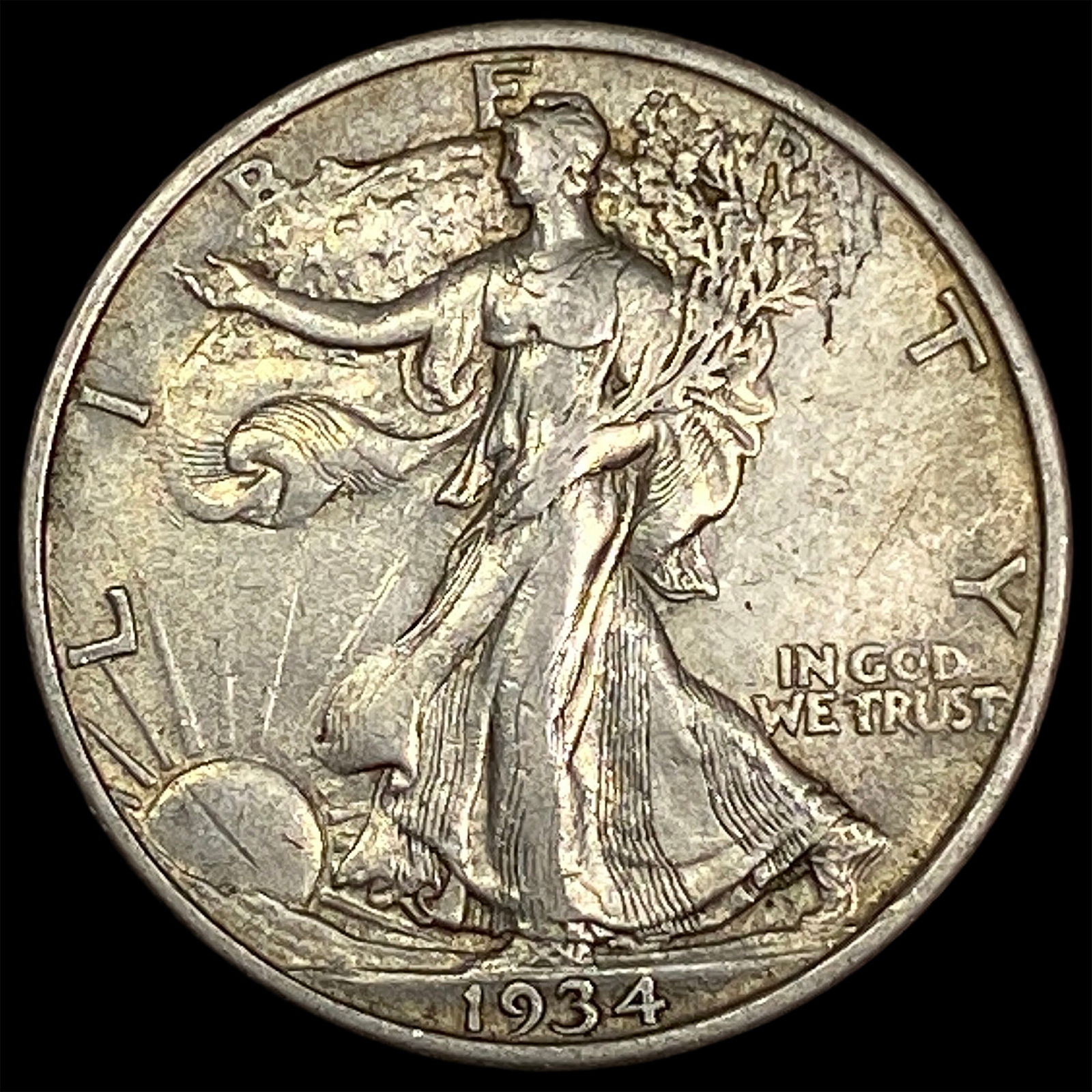 1934 Silver Walking Liberty Half Dollar CLOSELY UNCIRCULATED (1 of 2)