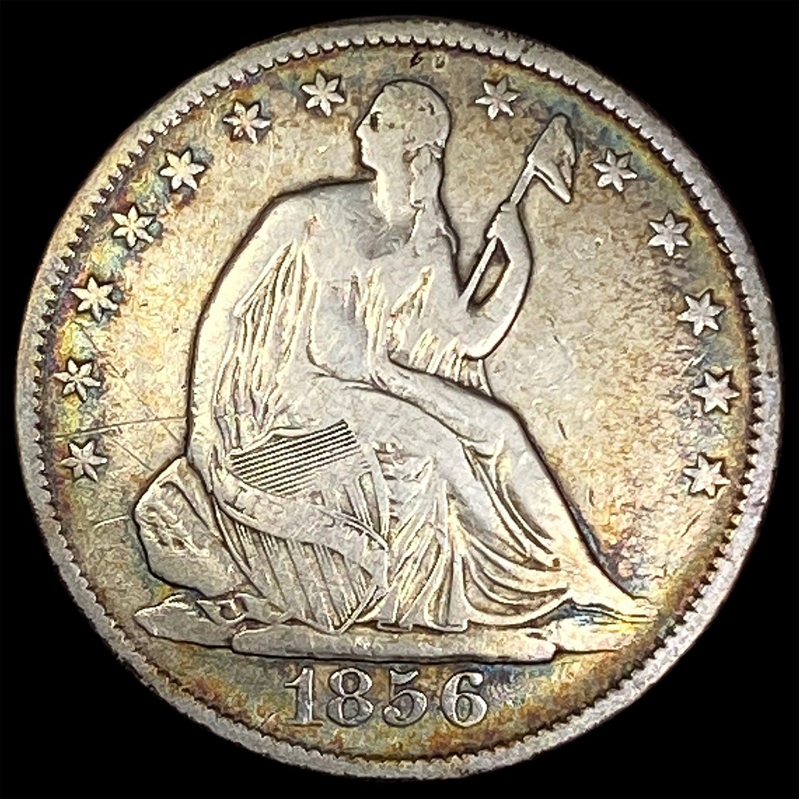 1856 Seated Liberty Half Dollar LIGHTLY CIRCULATED (1 of 2)