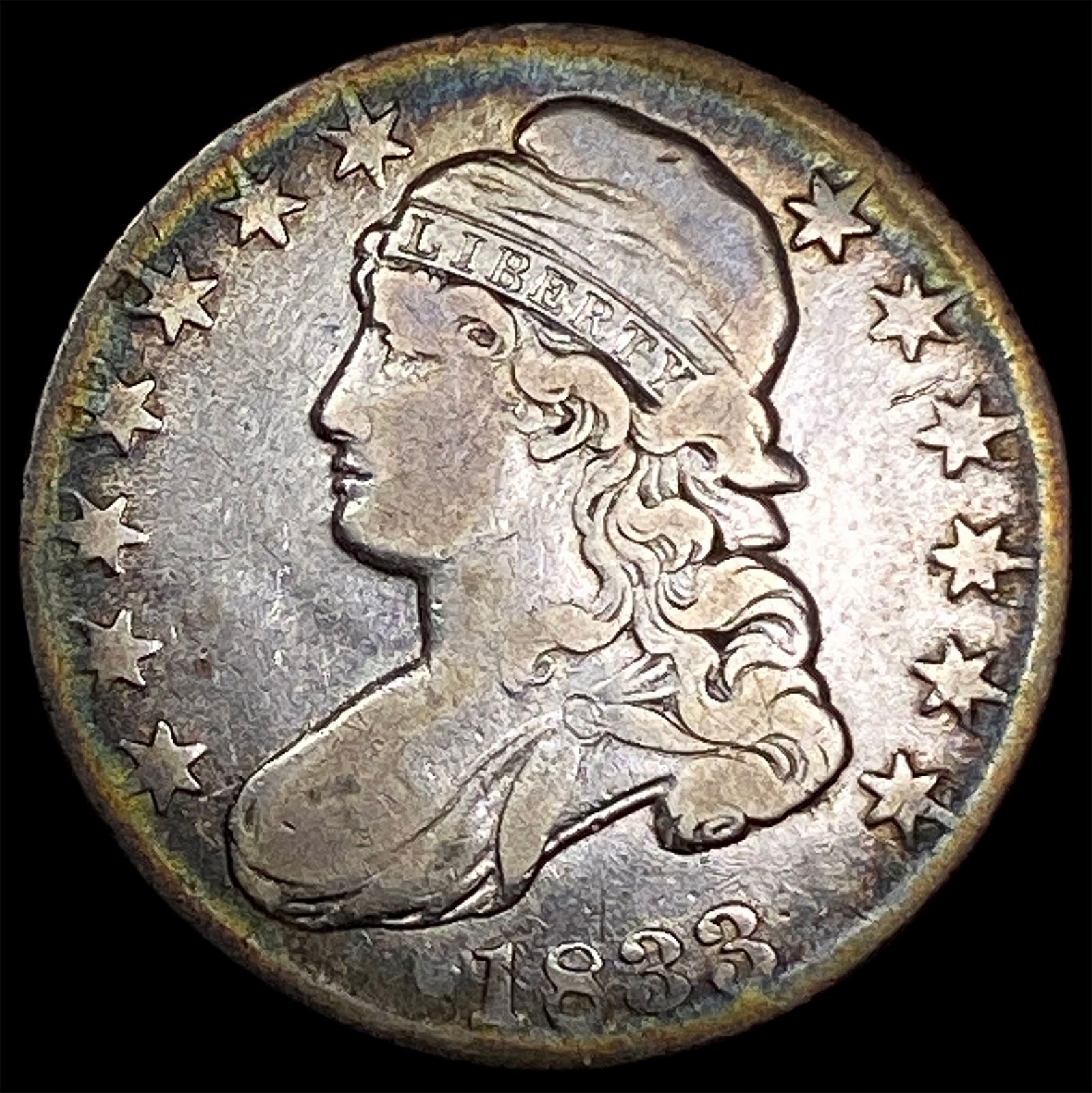 1833 Capped Bust Half Dollar NICELY CIRCULATED (1 of 2)