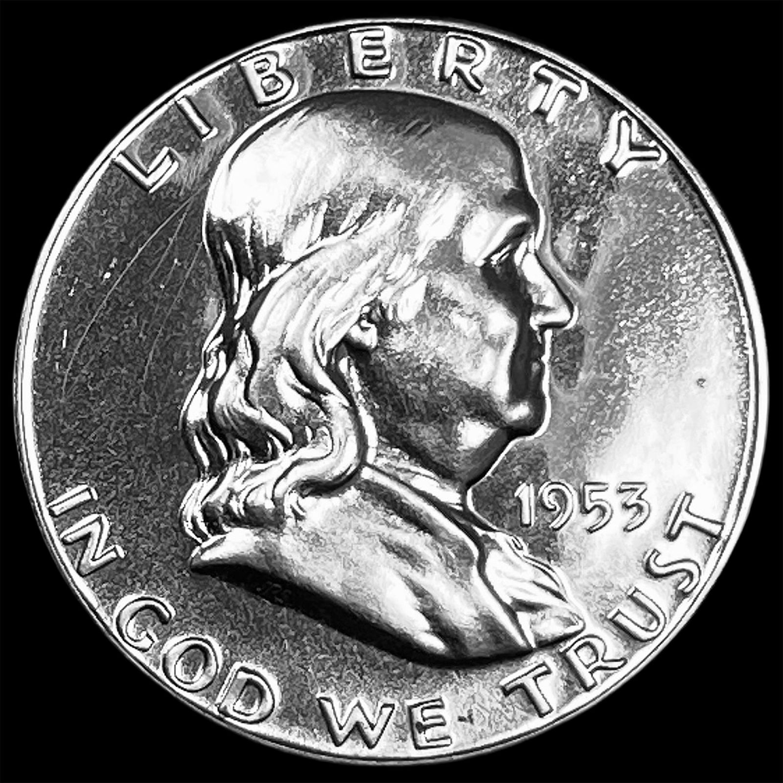 1953 Franklin Silver Half Dollar CHOICE PROOF (1 of 2)