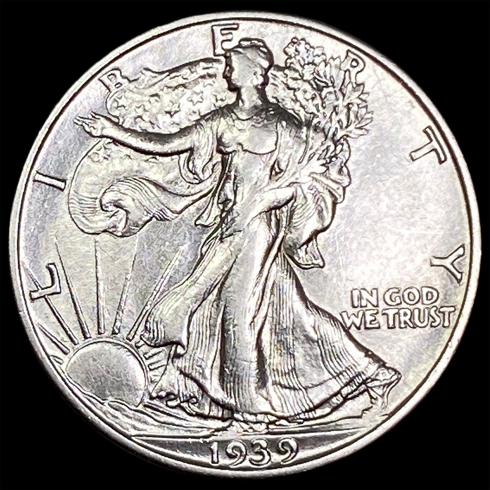 1939-S Silver Walking Liberty Half Dollar CLOSELY UNCIRCULATED (1 of 2)