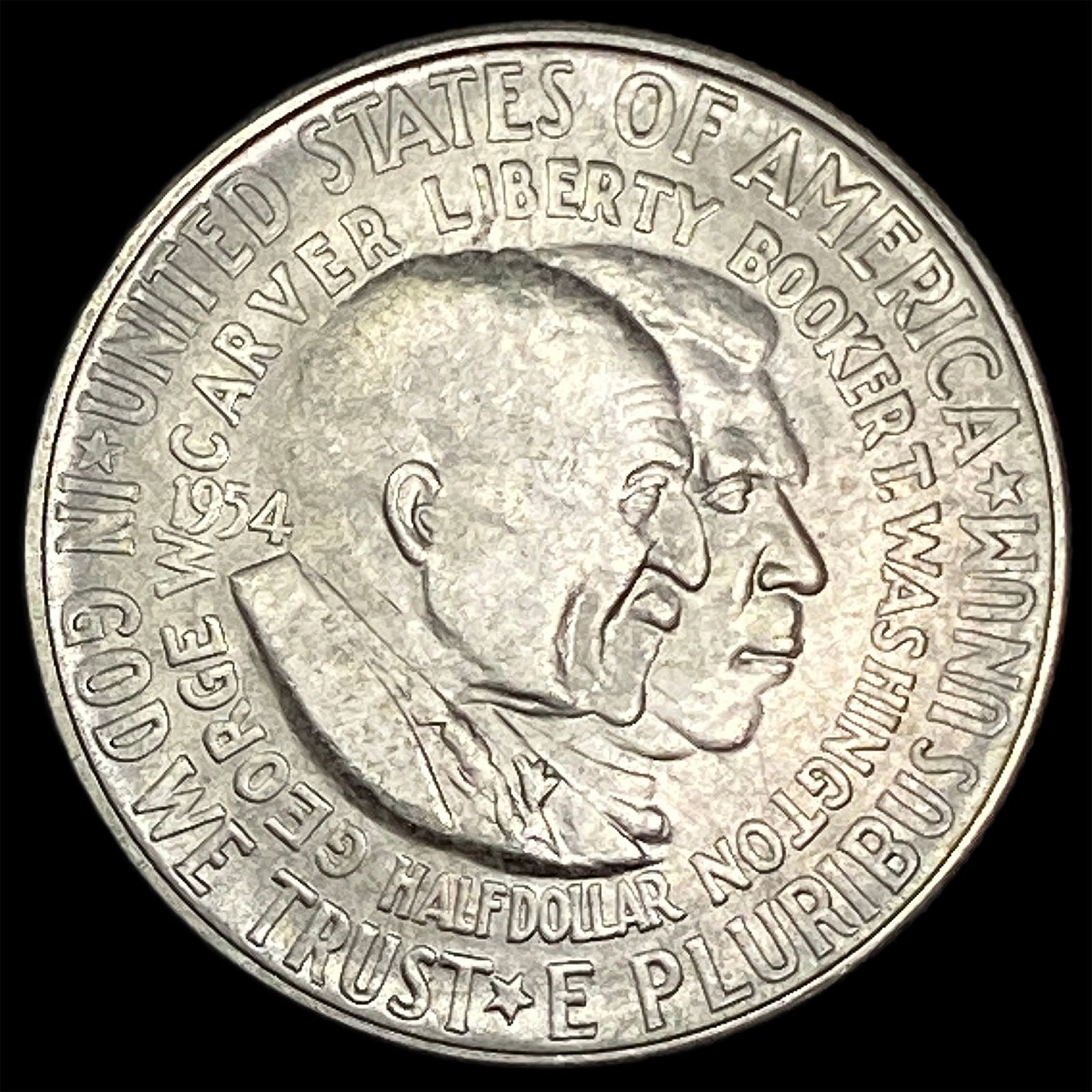 1954-S Silver Washington/Carver Half Dollar UNCIRCULATED (1 of 2)