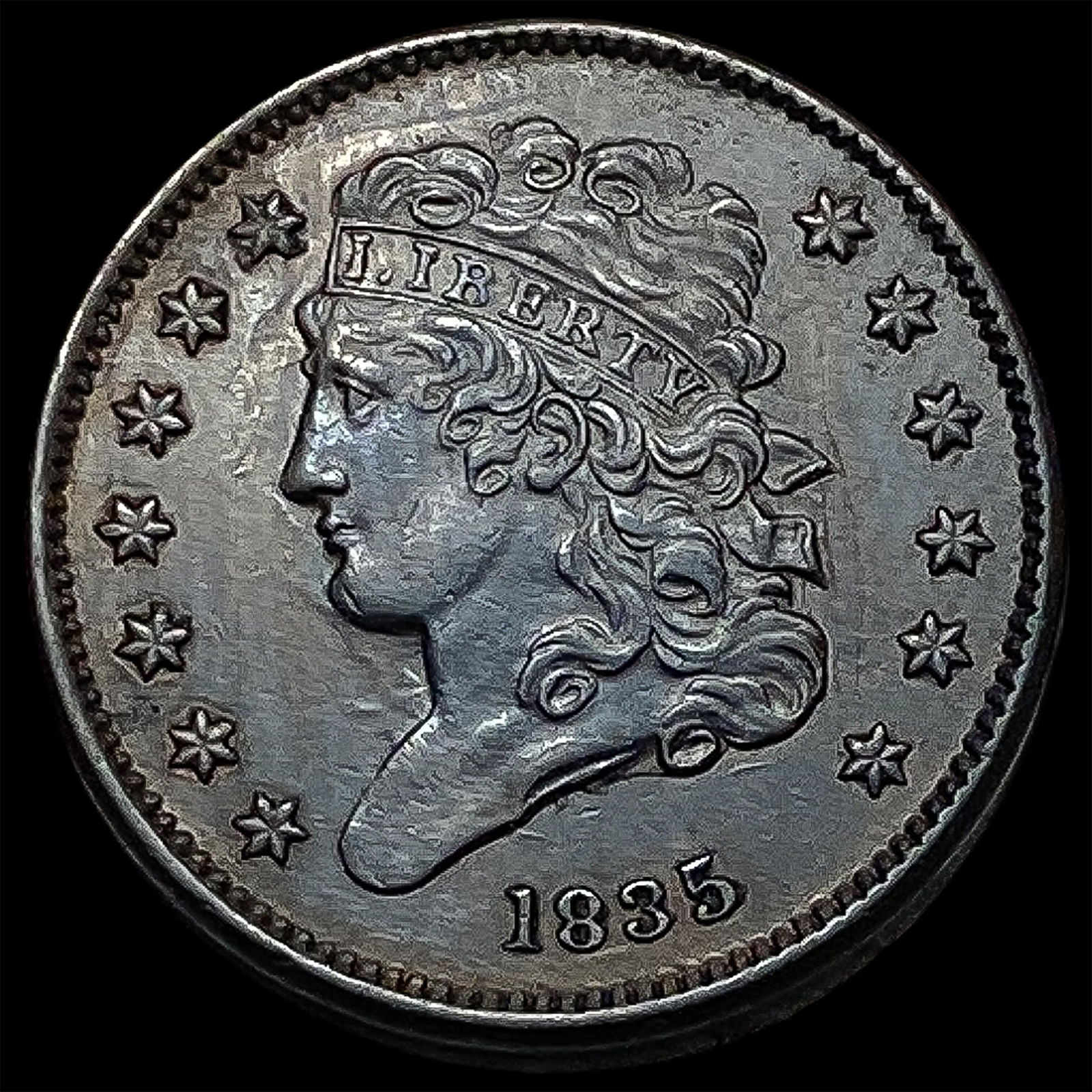 1835 Classic Head Half Cent CLOSELY UNCIRCULATED (1 of 2)