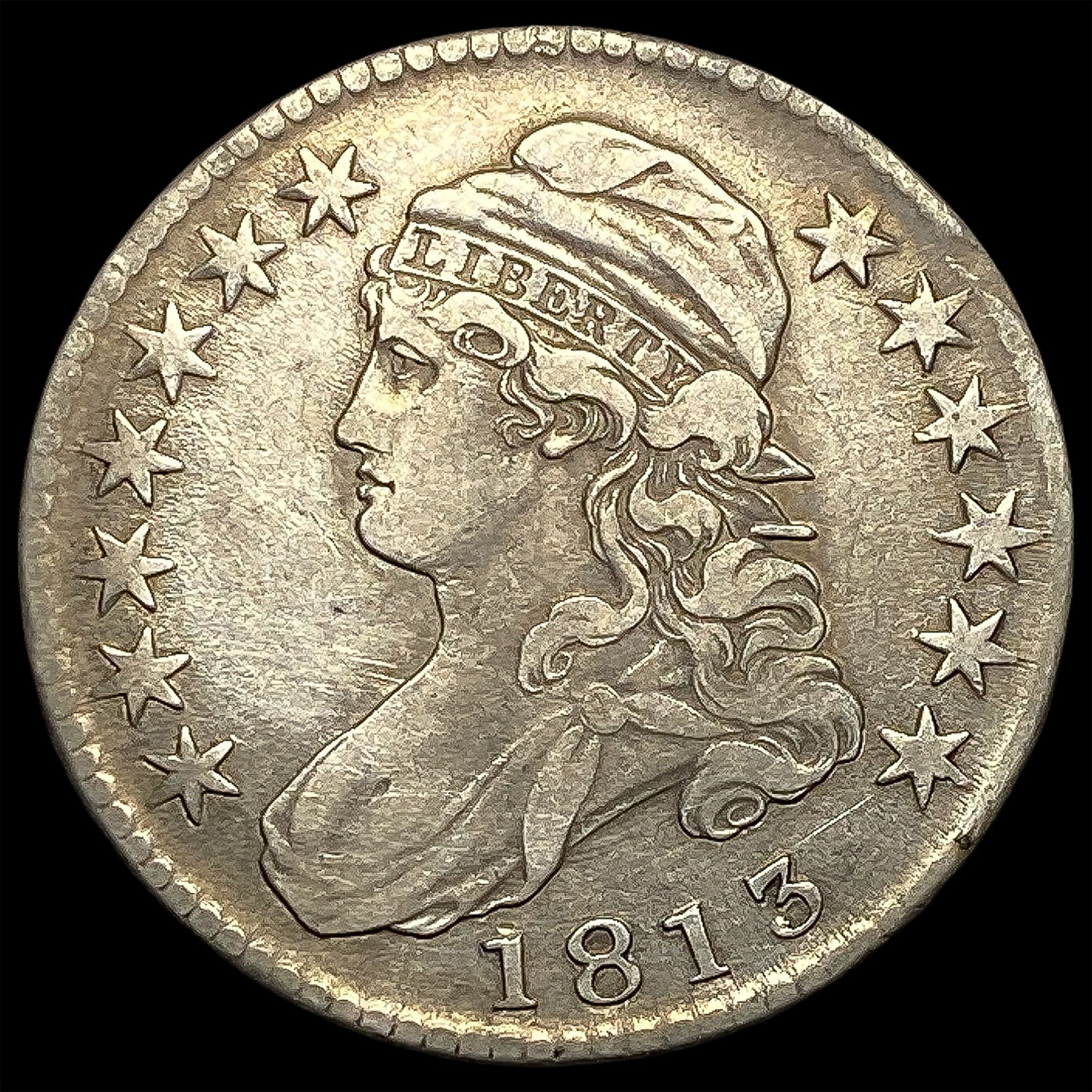 1813 Capped Bust Half Dollar ABOUT UNCIRCULATED (1 of 2)