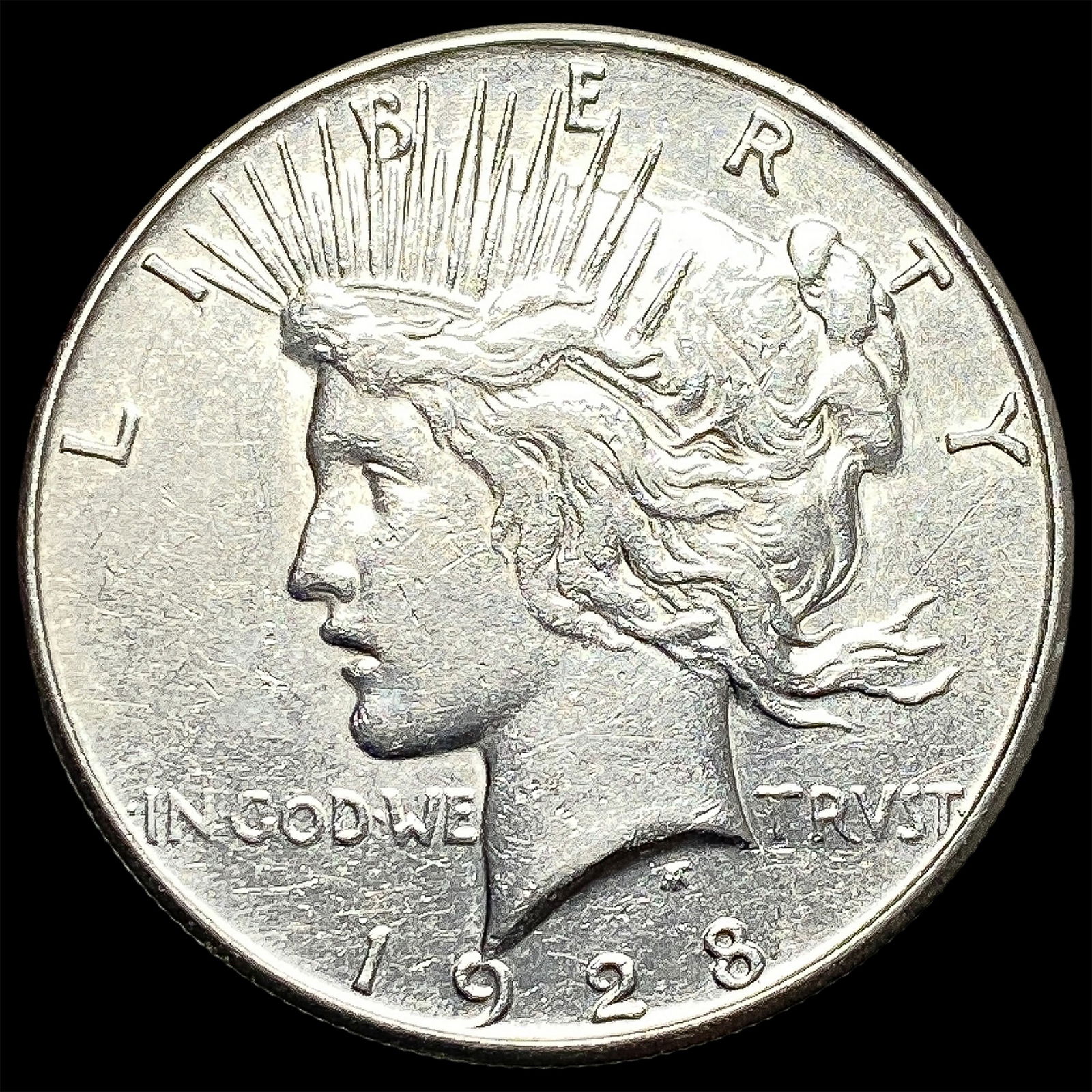 1928-S Silver Peace Dollar CLOSELY UNCIRCULATED (1 of 2)