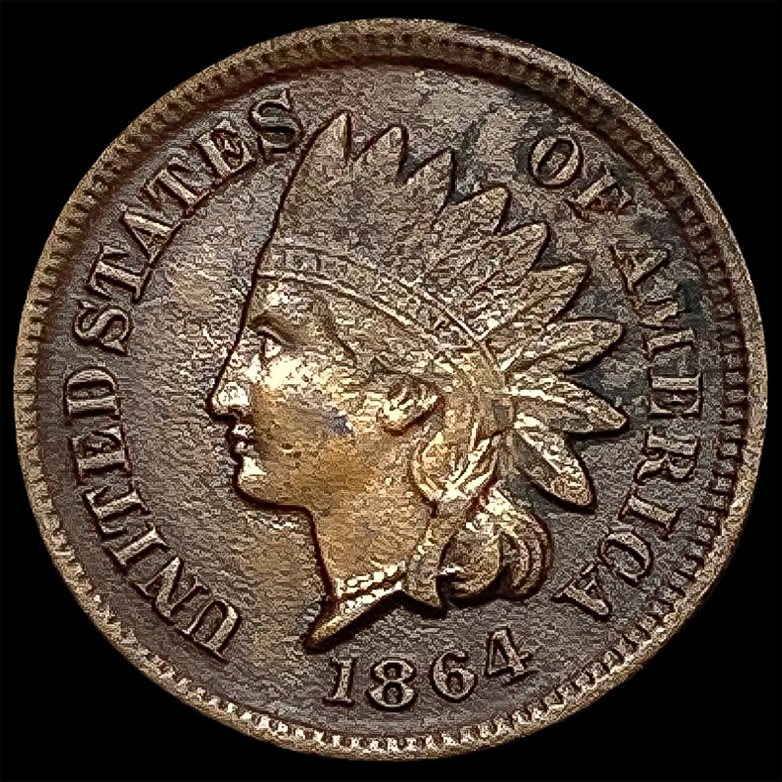 1864 Bronze Indian Head Cent CLOSELY UNCIRCULATED (1 of 2)