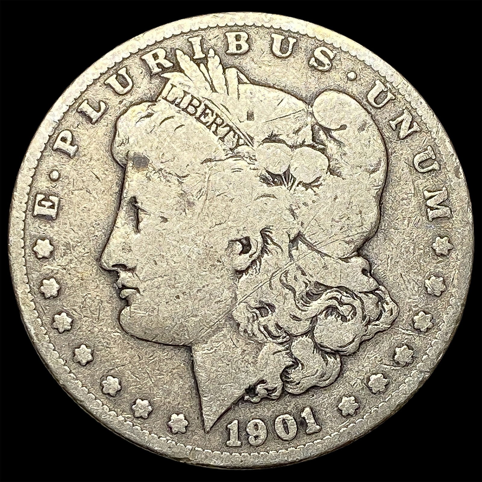 1901-S Silver Morgan Dollar NICELY CIRCULATED (1 of 2)