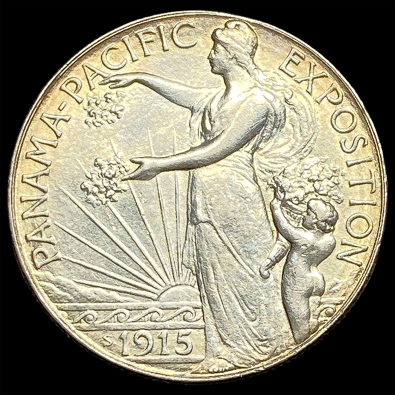 1915-S Silver Panama-Pacific Half Dollar CHOICE AU (1 of 2)