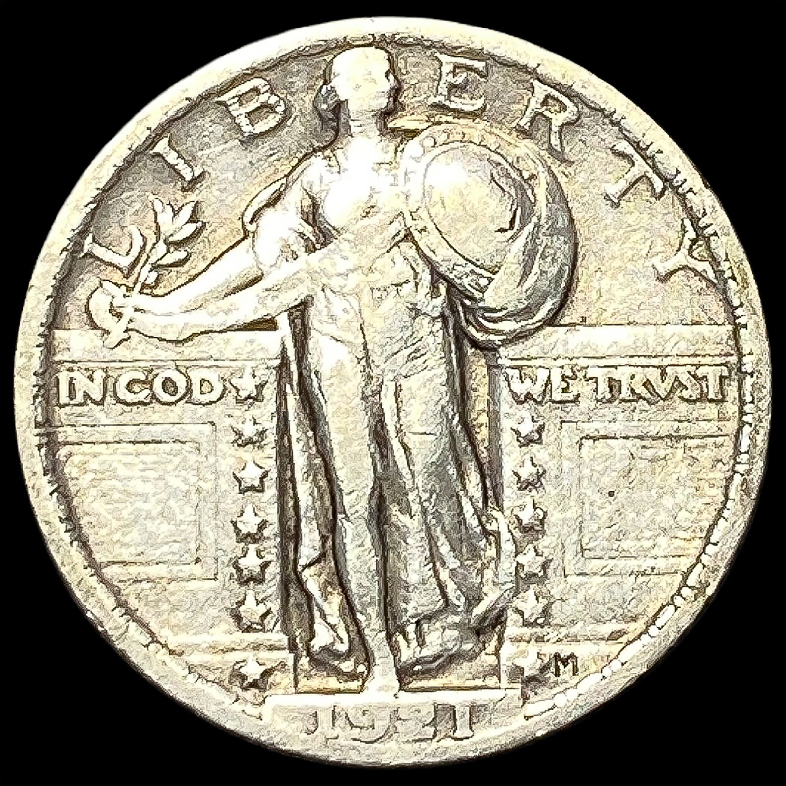 1921 Standing Liberty Quarter ABOUT UNCIRCULATED (1 of 2)