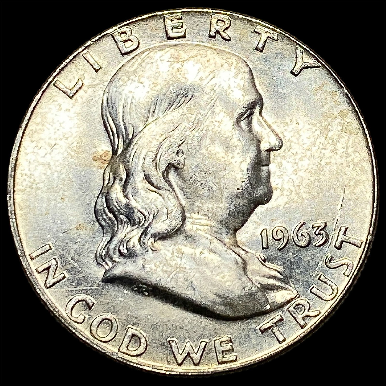 1963-D Silver Half Dollar Franklin UNCIRCULATED (1 of 2)