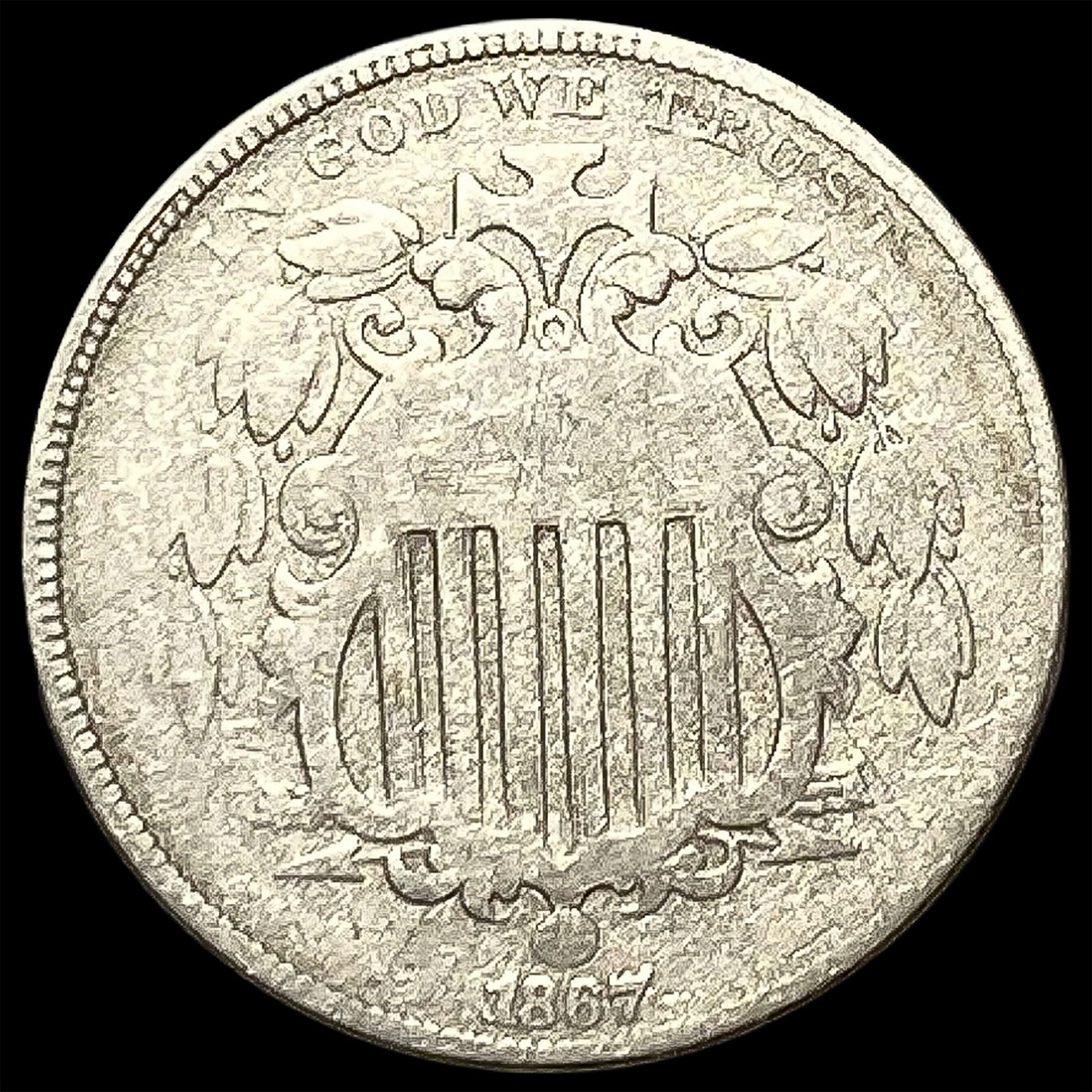 1867 Shield Nickel HIGH GRADE (1 of 2)