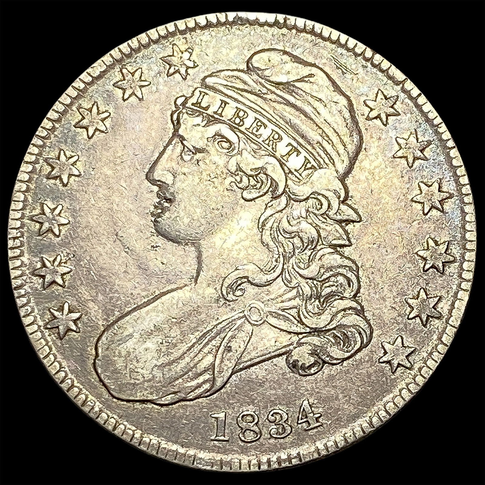 1834 Capped Bust Half Dollar NEARLY UNCIRCULATED (1 of 2)