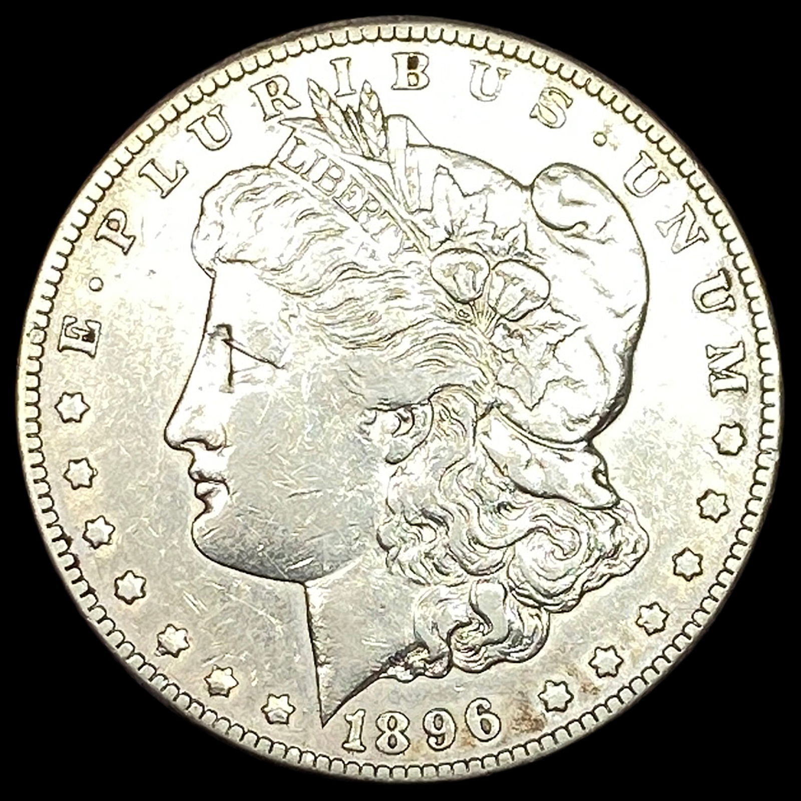 1896-S Silver Morgan Dollar ABOUT UNCIRCULATED (1 of 2)