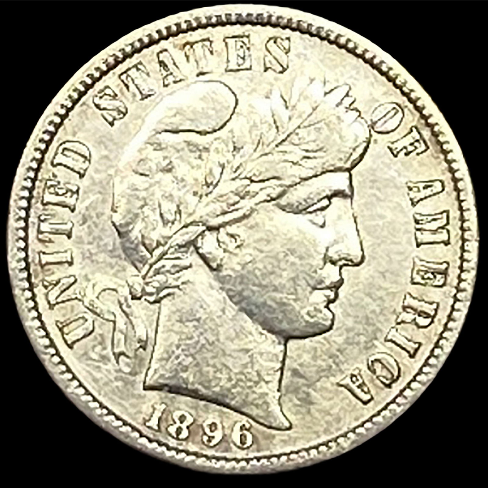 1896-S Silver Barber Dime CLOSELY UNCIRCULATED (1 of 2)