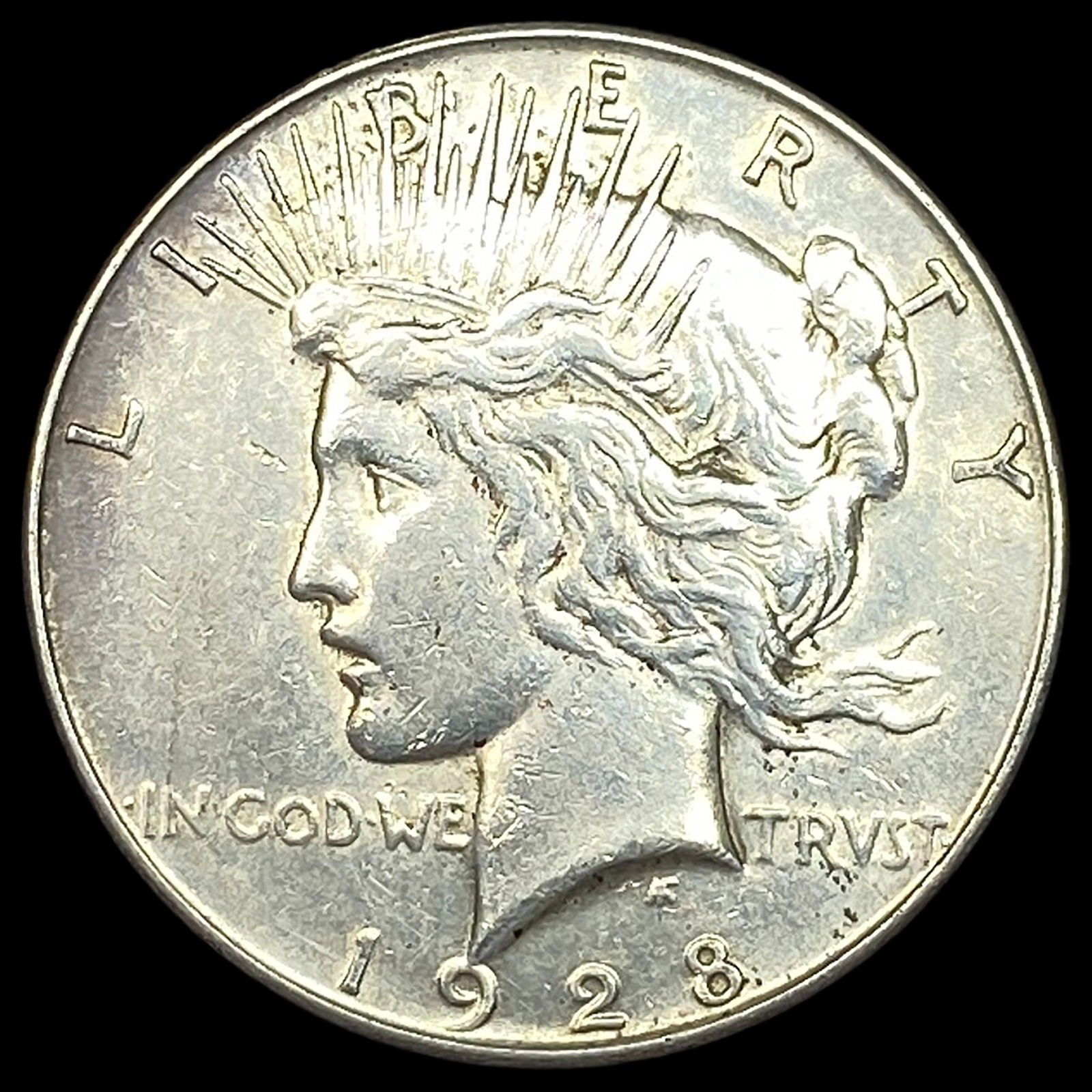 1928-S Silver Peace Dollar CLOSELY UNCIRCULATED (1 of 2)