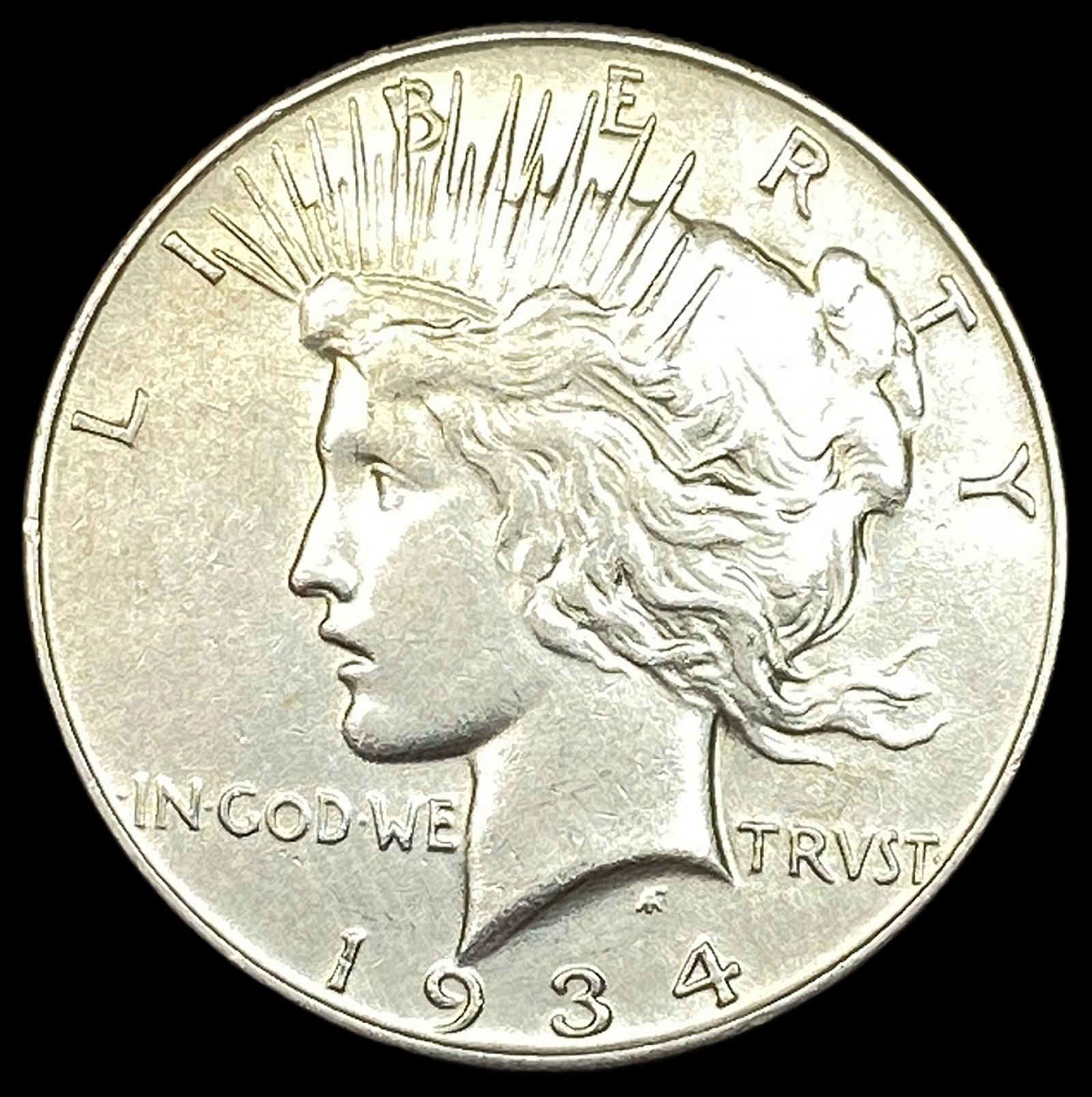 1934 Silver Peace Dollar CLOSELY UNCIRCULATED (1 of 2)