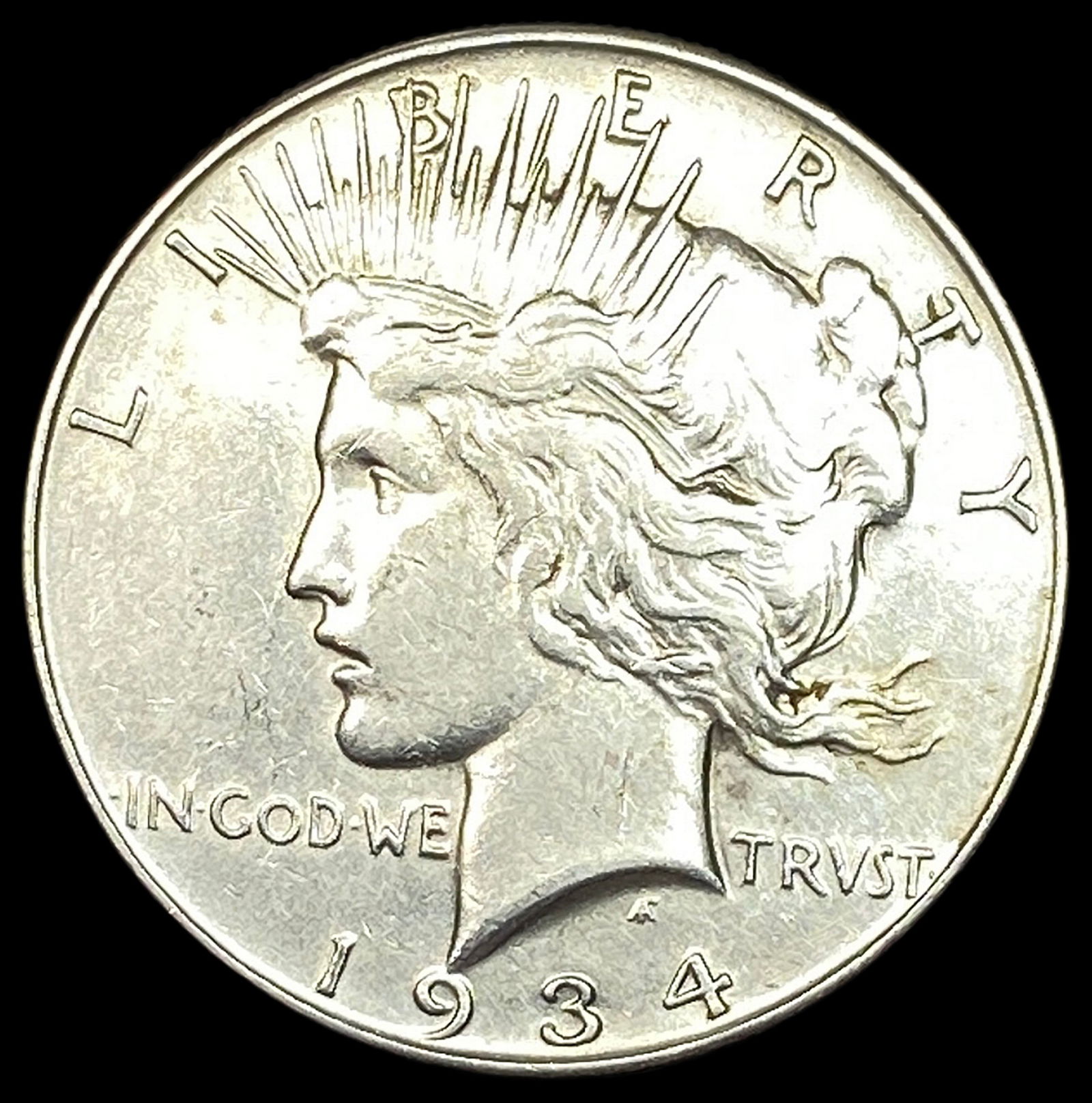 1934 Silver Peace Dollar CLOSELY UNCIRCULATED (1 of 2)